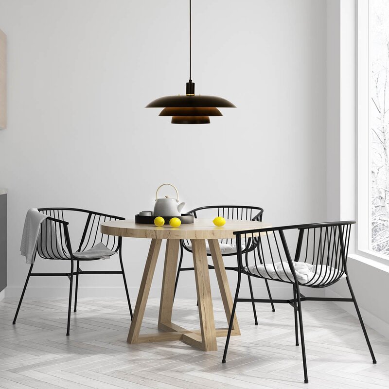 Epsilon taklampe 45 cm svart
