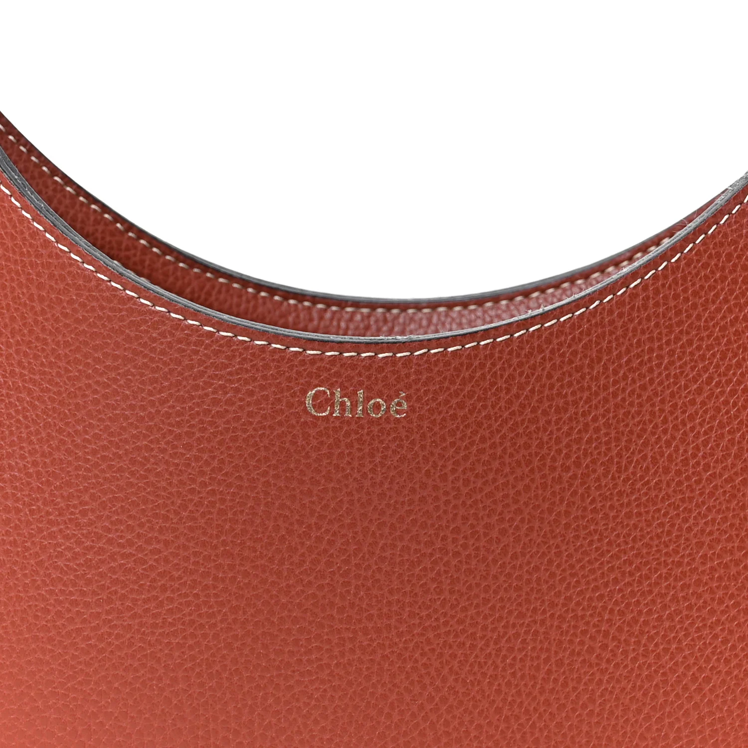 Small Grain Smooth Calfskin Small Darryl Hobo Sepia Brown