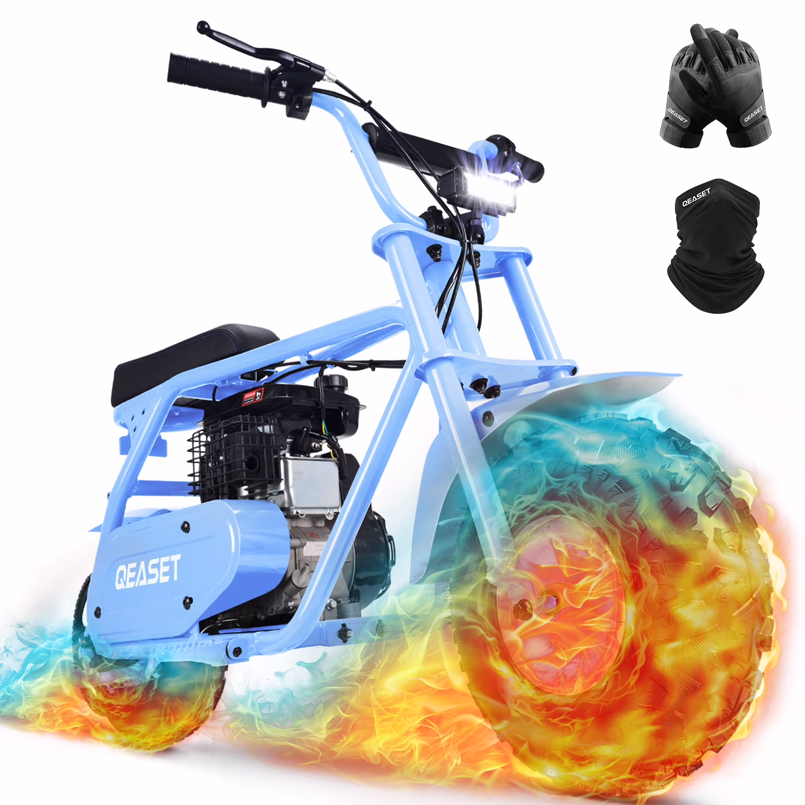 MB001 Gas Powered Mini Dirt Bike 99CC for Teens and Adults, 25MPH Off Road Motorcycle, Weight Support Up to 200 LBS Black(Black) - Image 5