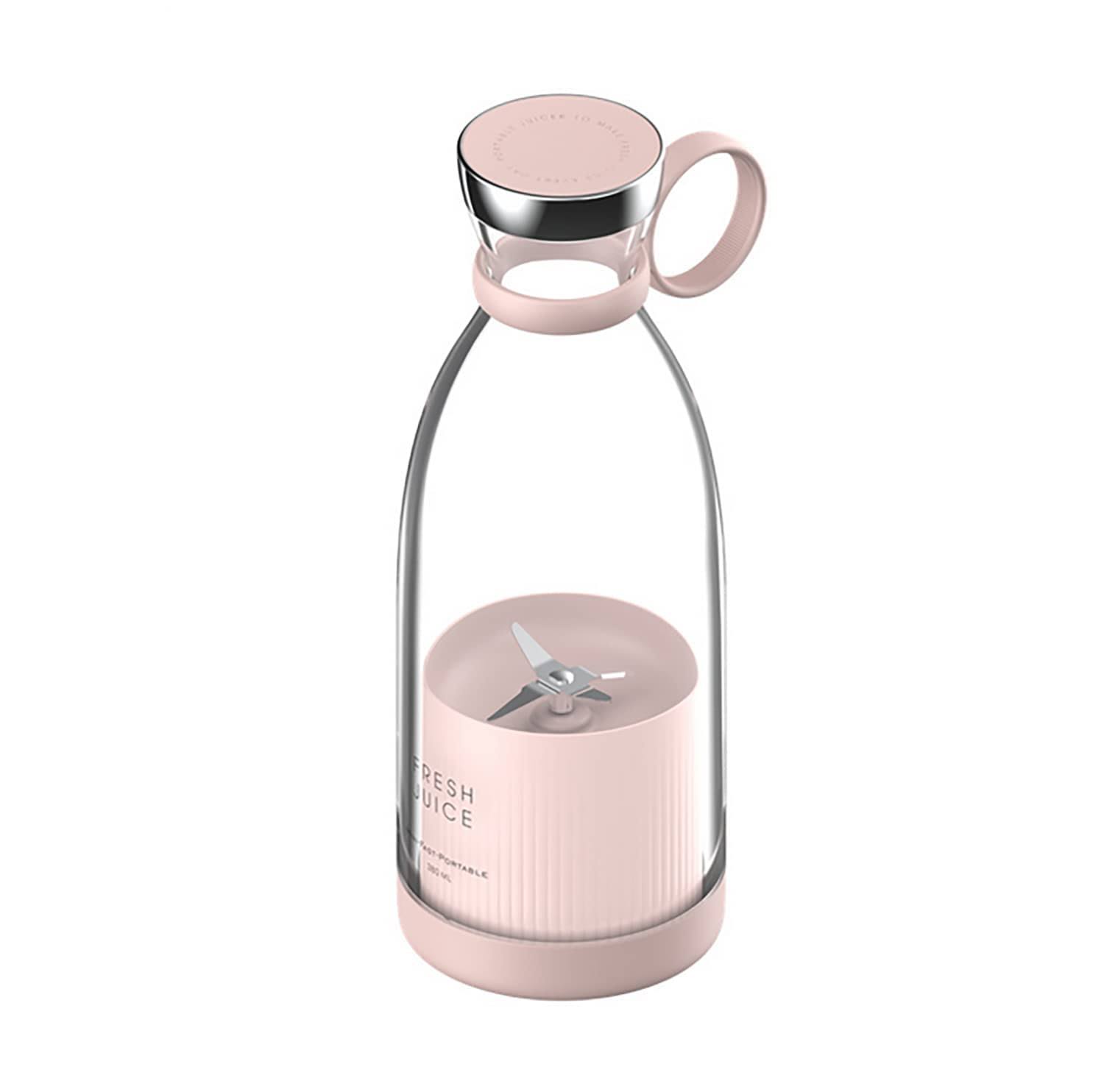 oqnsrwg Personal Size Blender, Portable Blender, Battery Operated USB Blender, Small Blender, Blender (Pink)