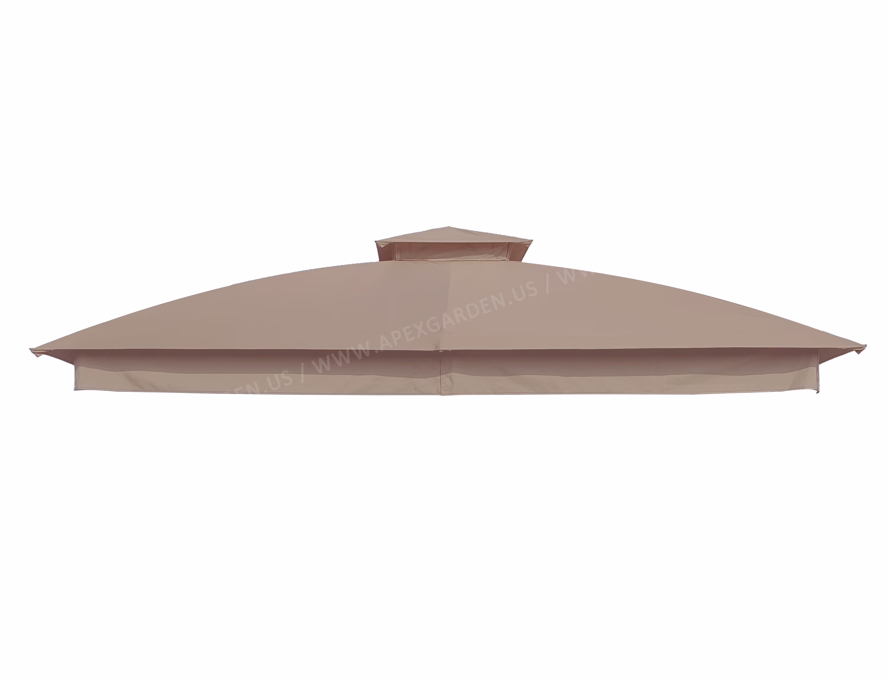 APEX GARDEN Replacement Canopy Top for Garden Treasures 10' x 10' Brown Metal Square Semi-Gazebo Model #L-GZ038PST-F