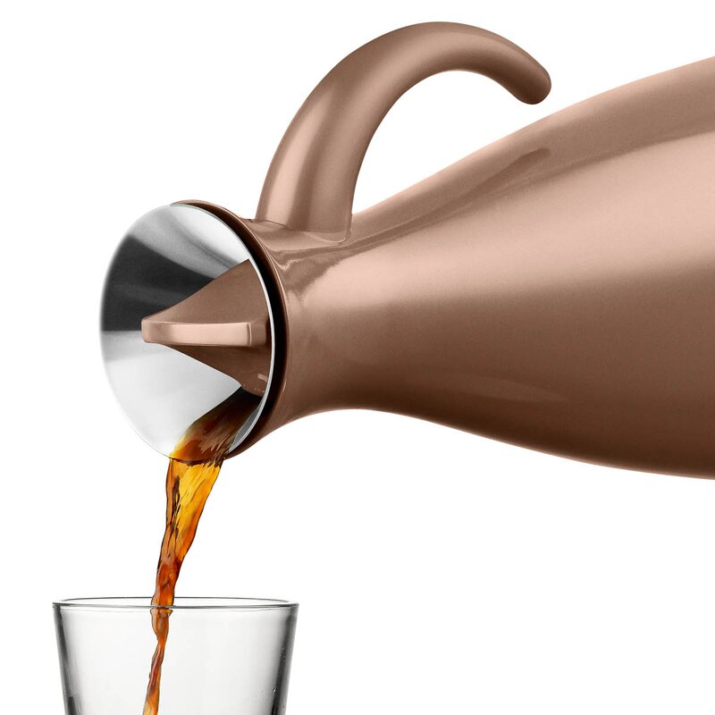 Eva Trio termokanne 1L glossy mocca