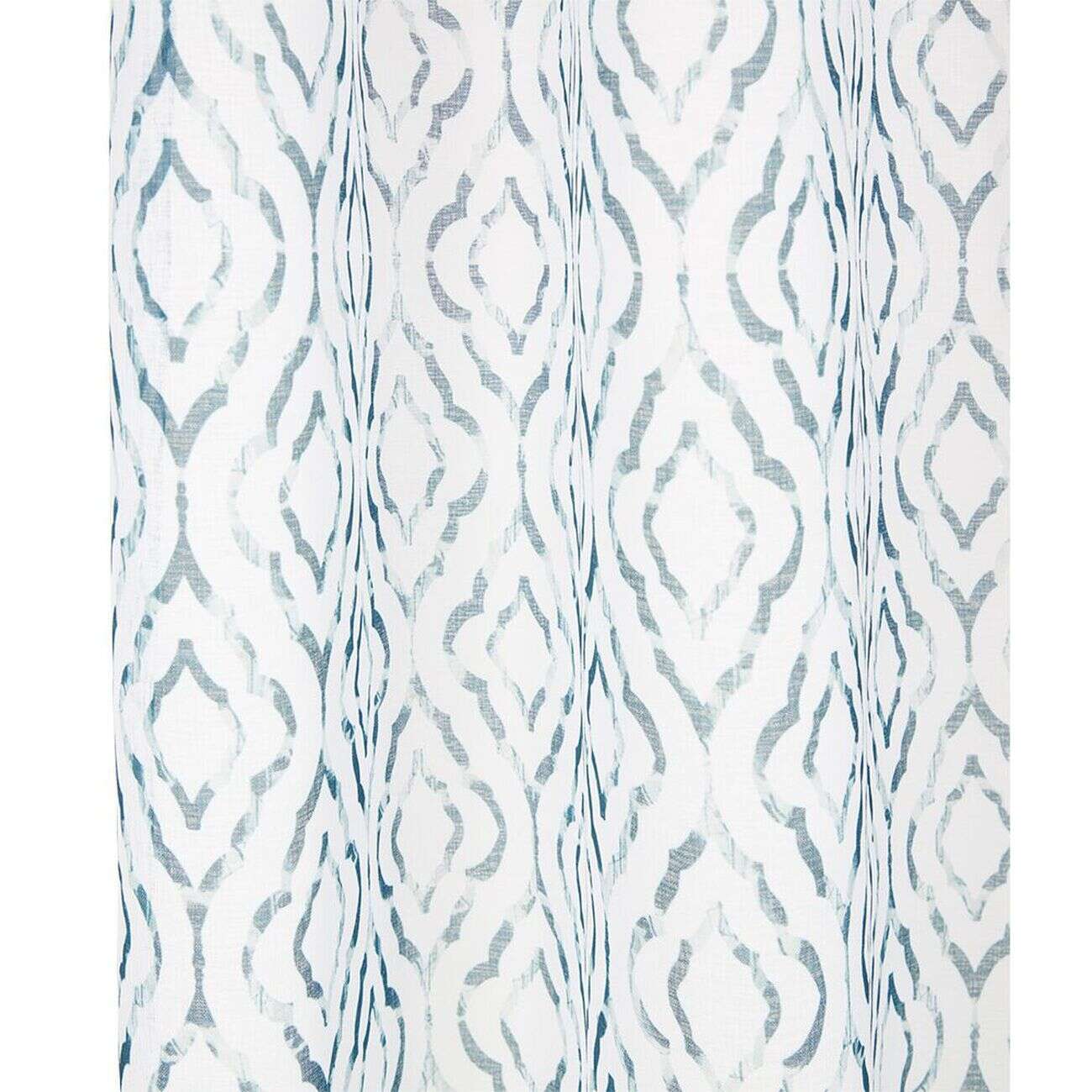 Voilage polyester 140x240cm imprimé bleu