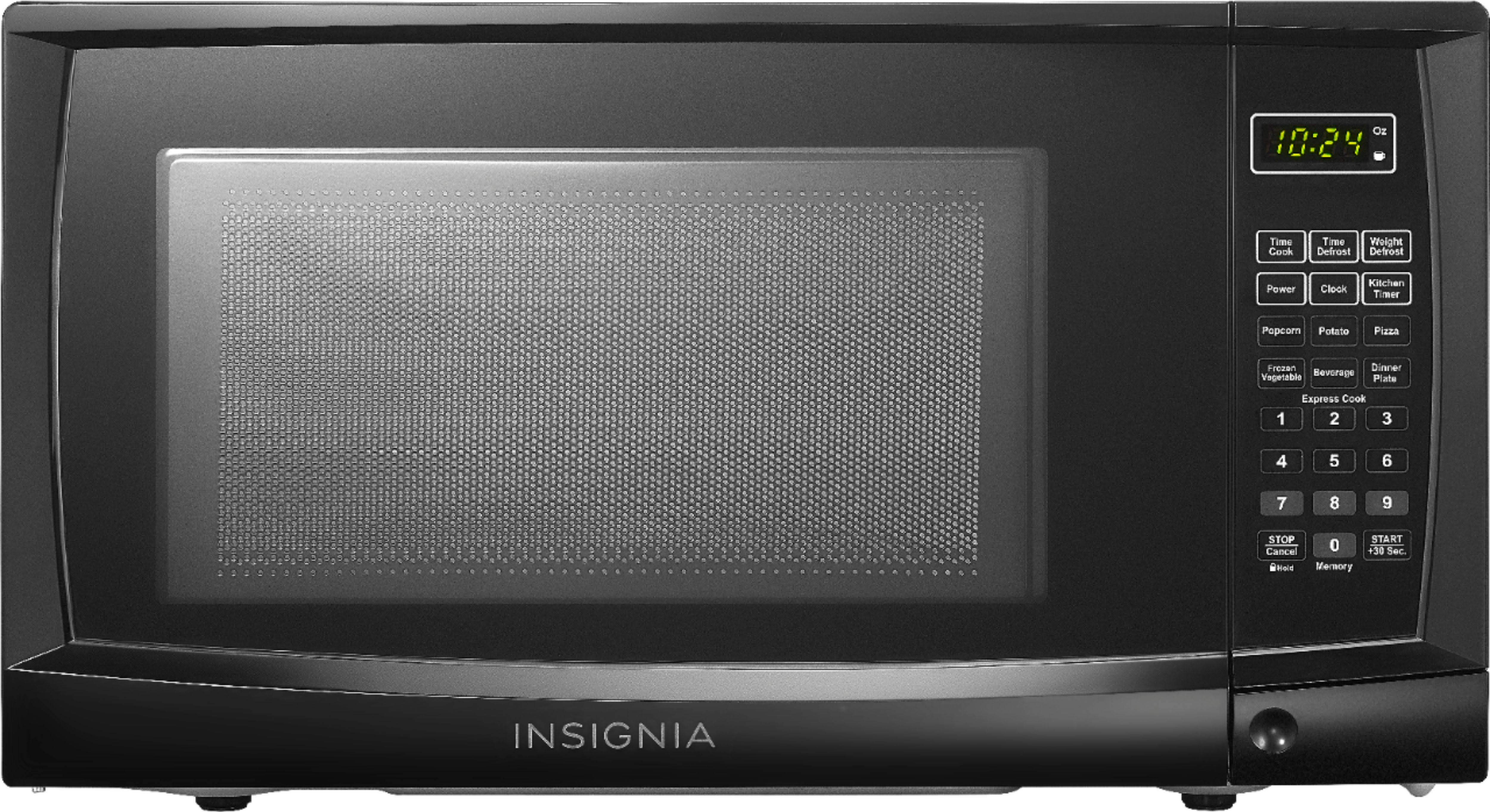 Insignia - 0.7 Cu. ft. Compact Microwave - Black