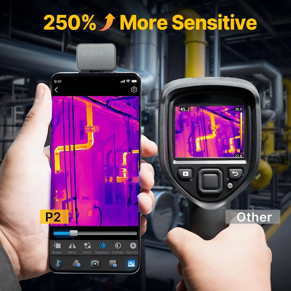 P2 (Android) 256��192 15XZoom Thermal Imaging Camera for Phone US Image 7
