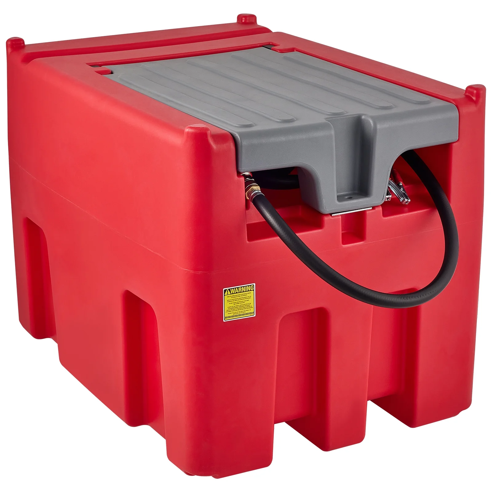 Mobile Diesel Container, 116 Gal 10 GPM Pump, 12V Electric Pump 13.1ft Hose, PE Fuel Storage for Transport, Red - Image 8