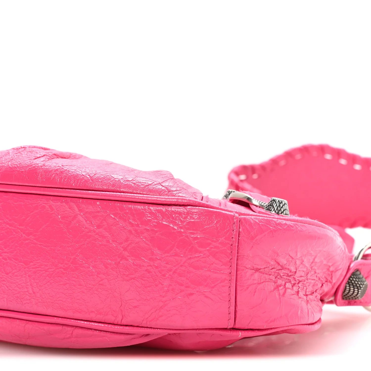 Agneau Arena Le Cagole Shoulder Bag XS Hot Pink