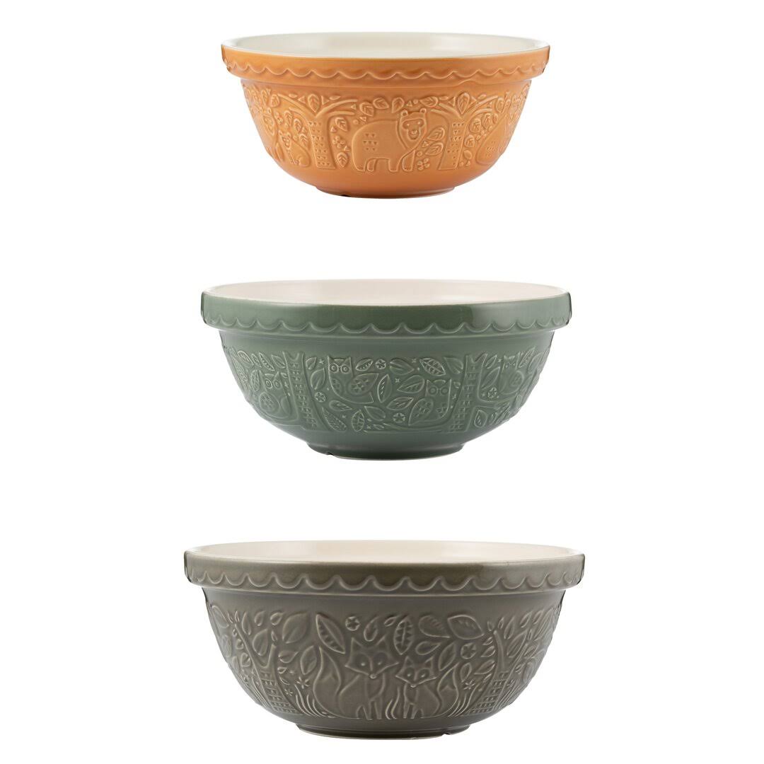 Mason Cash in The Forest 3-Piece Mixing Bowl