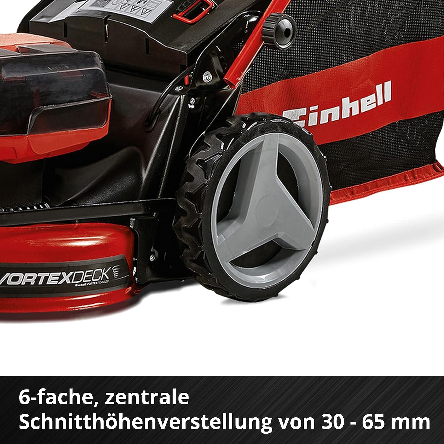 Einhell Accu Grasmaaier GE-CM 36/47 S HW Li Kit Power X-Change (36 V, 47 cm maaibreedte, tot 700 m, borstelloos, wielaandrijving, 75 L grasopvangbak, incl. 4x 4,0 Ah + 2x Twincharger)