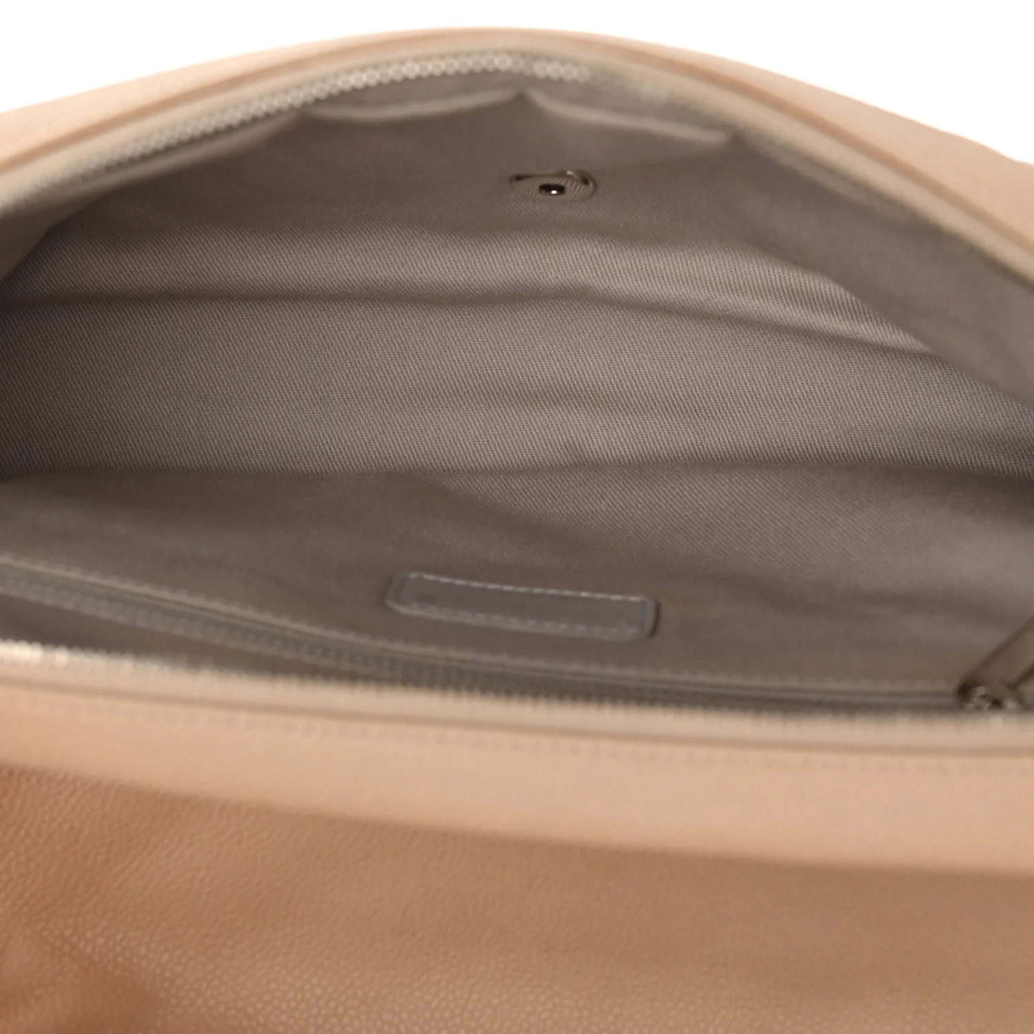 Caviar Quilted Jumbo Easy Flap Beige