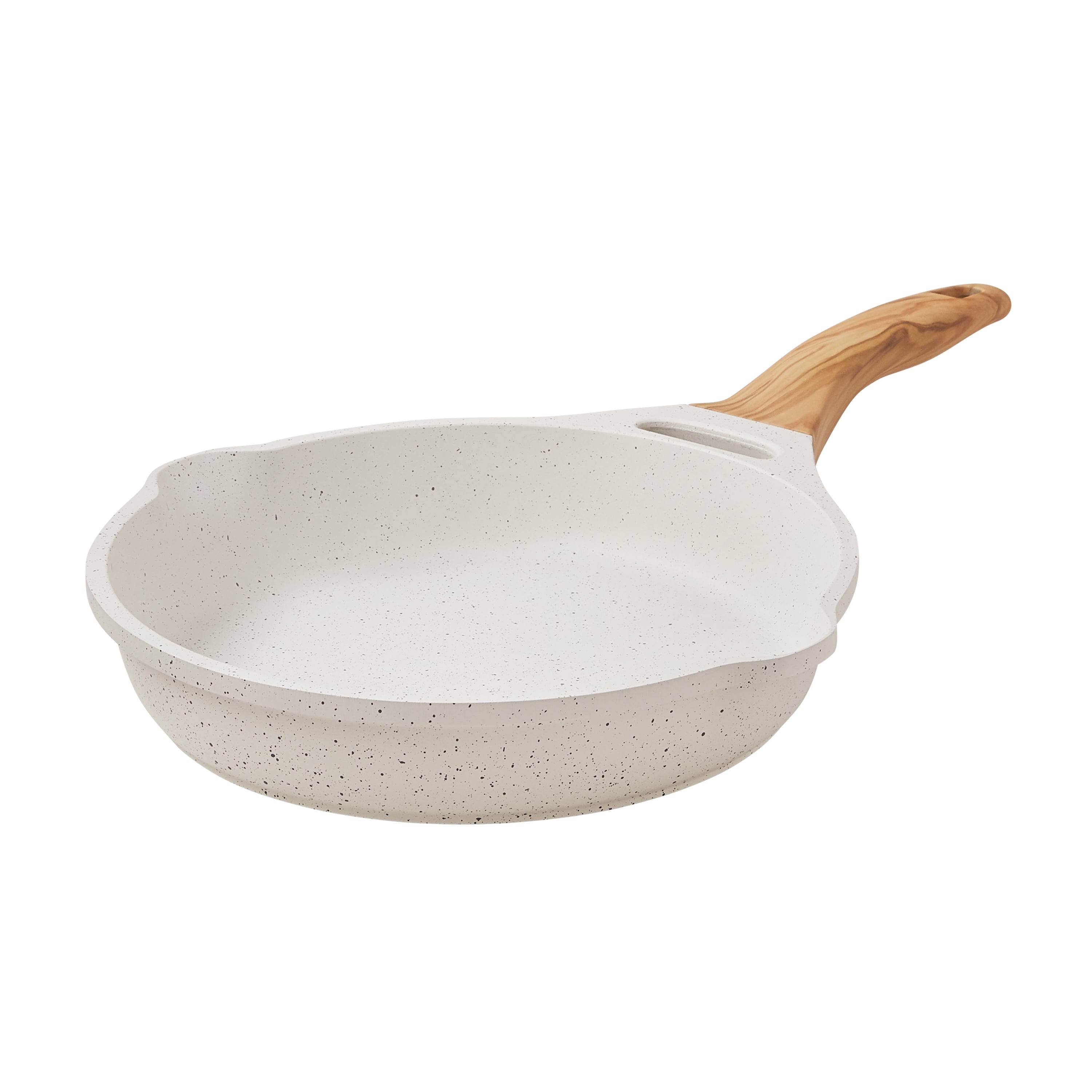 The Pioneer Woman Prairie Signature Cast Aluminum Fry Pan - Linen Speckle - 10 in