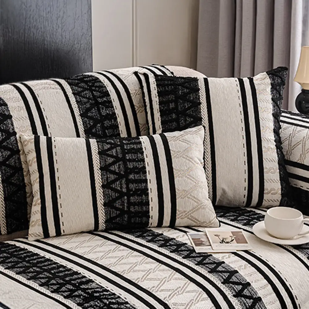Bohemian Chenille Scratch-Resistant Durable Furniture Protection Couch Cover