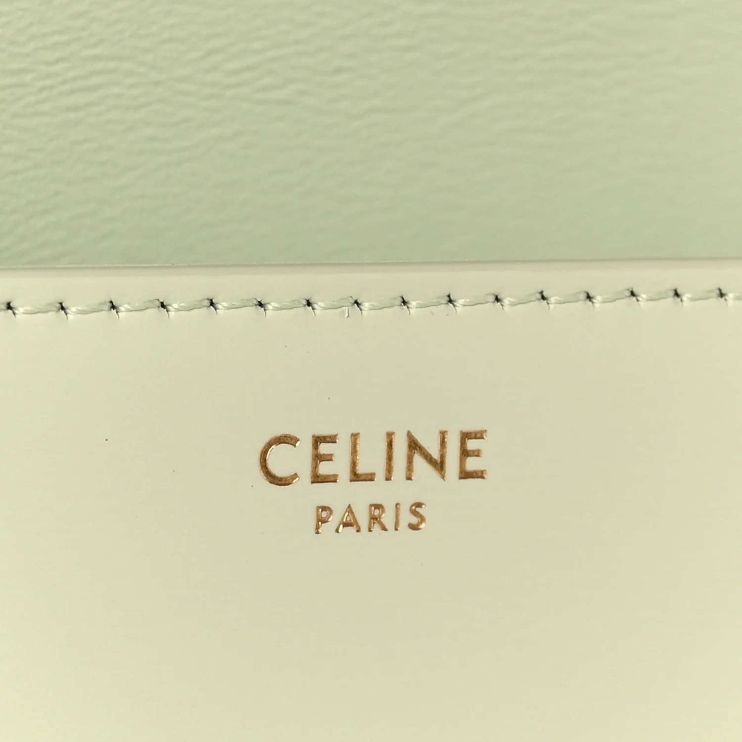 Shiny Calfskin Triomphe Chain Shoulder Bag Jade