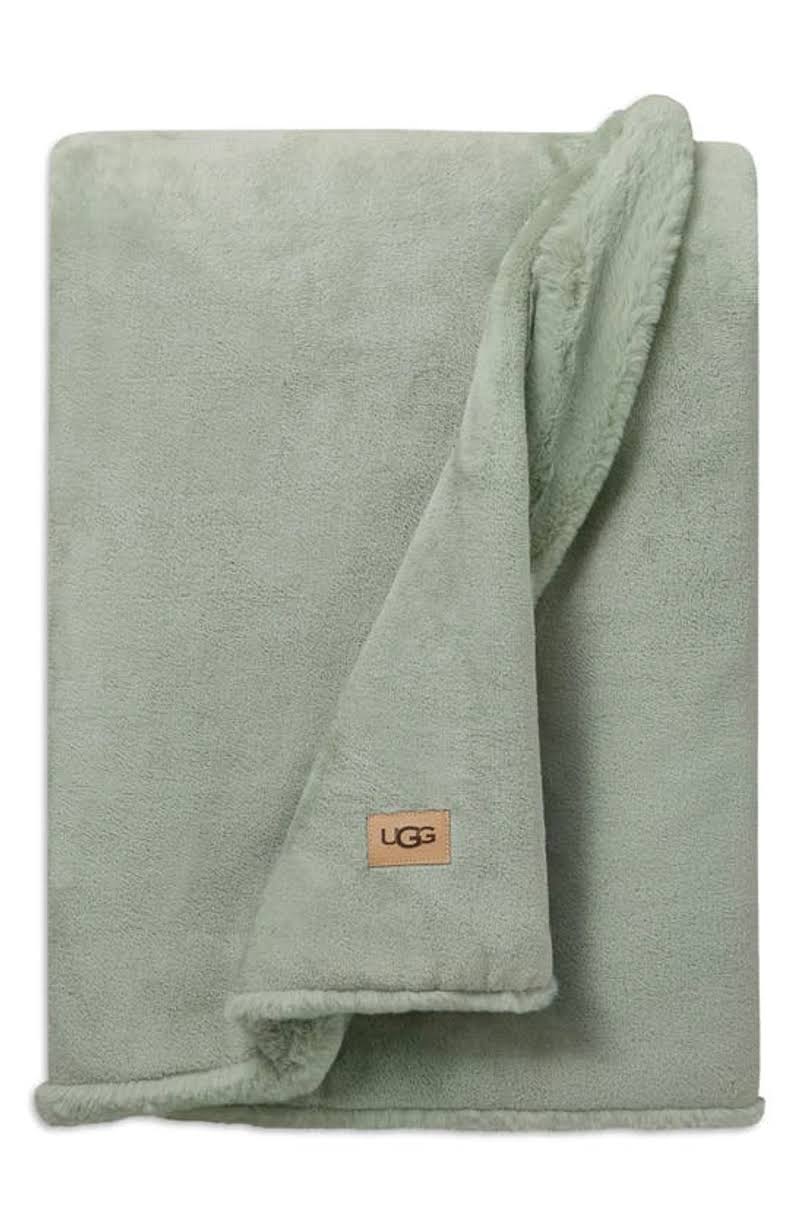 Ugg Coastline Plush Throw Blanket Desert Sage