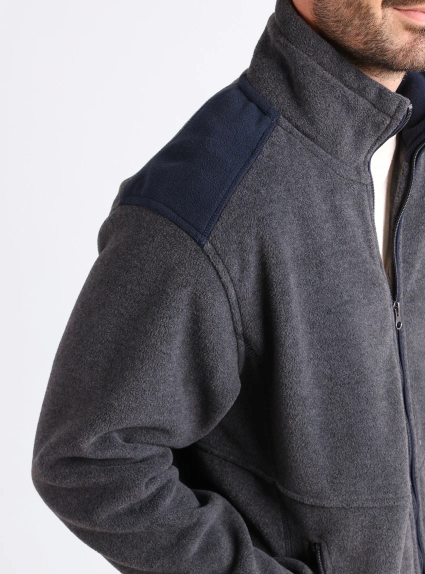 Polaire homme Gris Anthracite