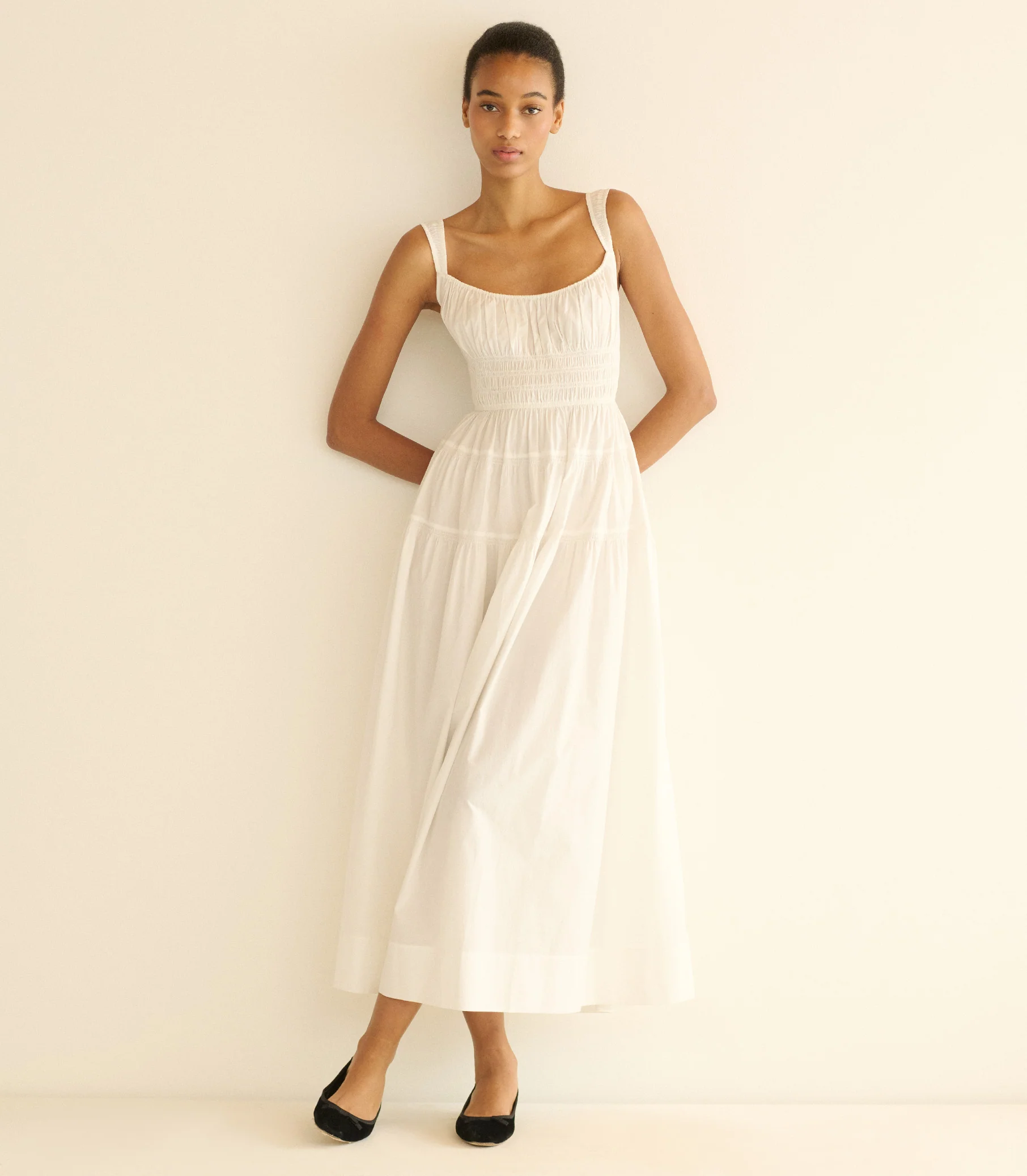 CLOVER DRESS -- SALT