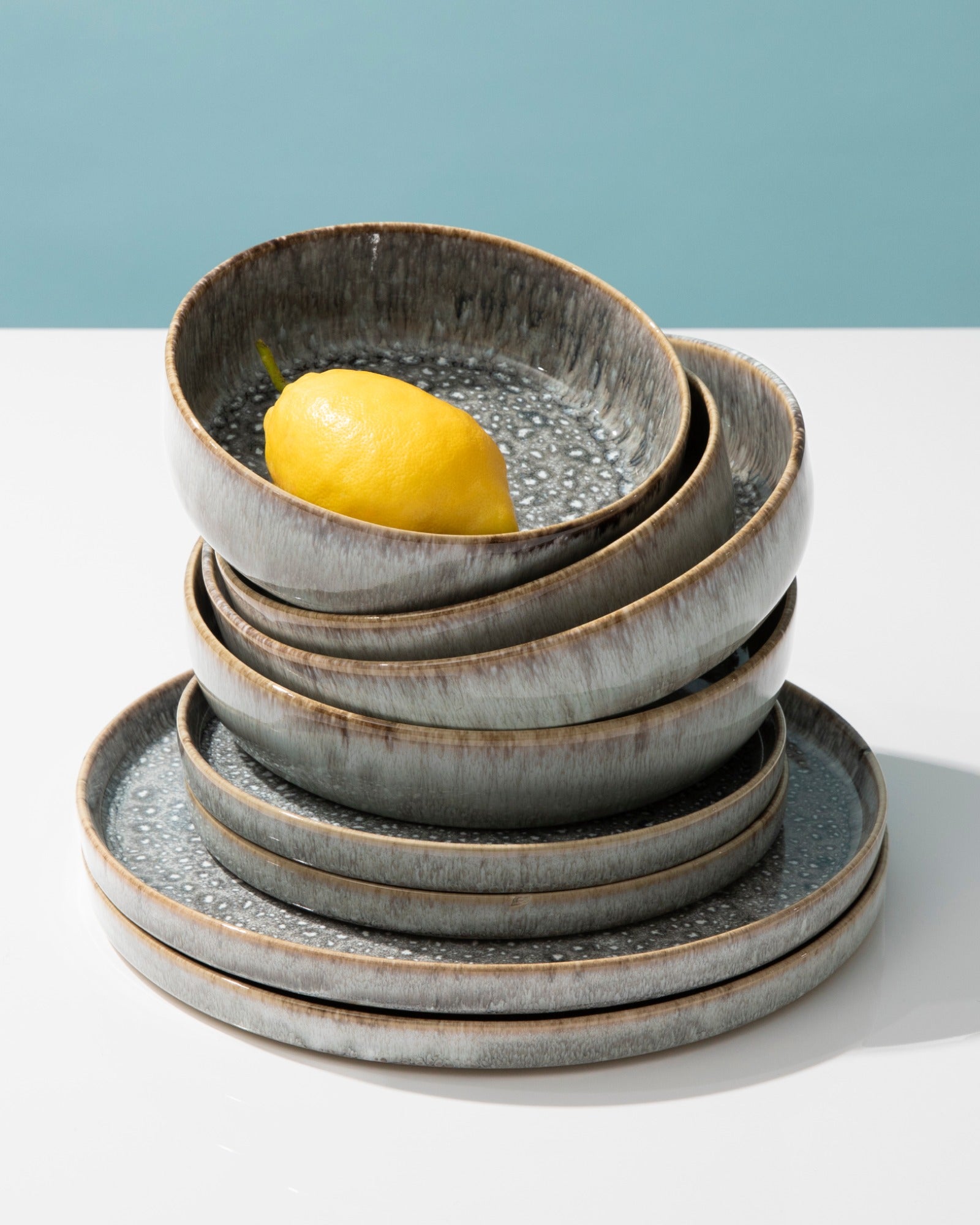 CORDOAMA - TABLEWARE SET MODERN GRAY 8 PIECES