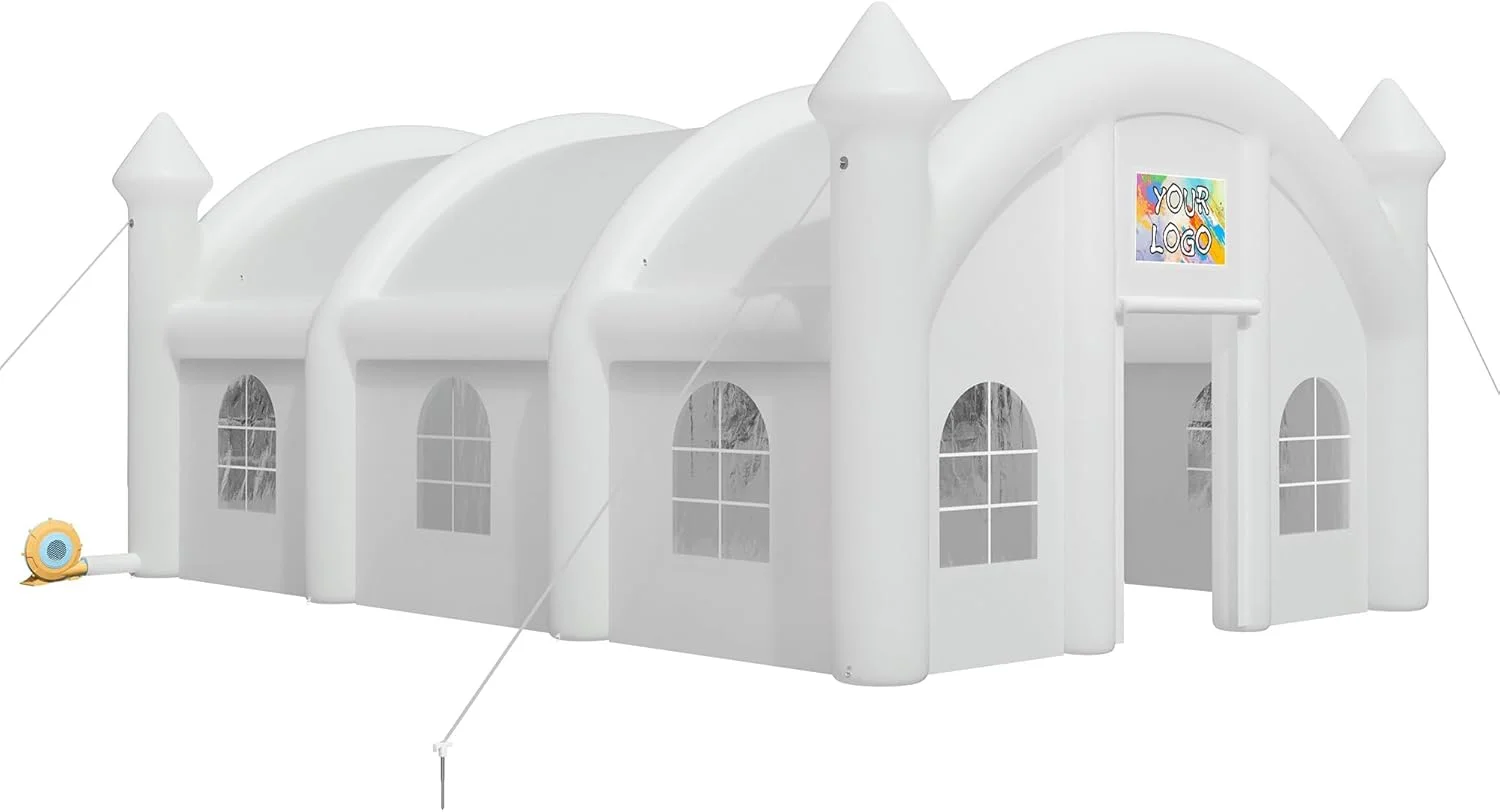 20x16x14 ft Large Black Inflatable Night Club Tent for Adults with 2 Side Doors, Inflatable Nightclub with Logo Area Gazebo Event House(20x16x14 FT/Black) - Image 10