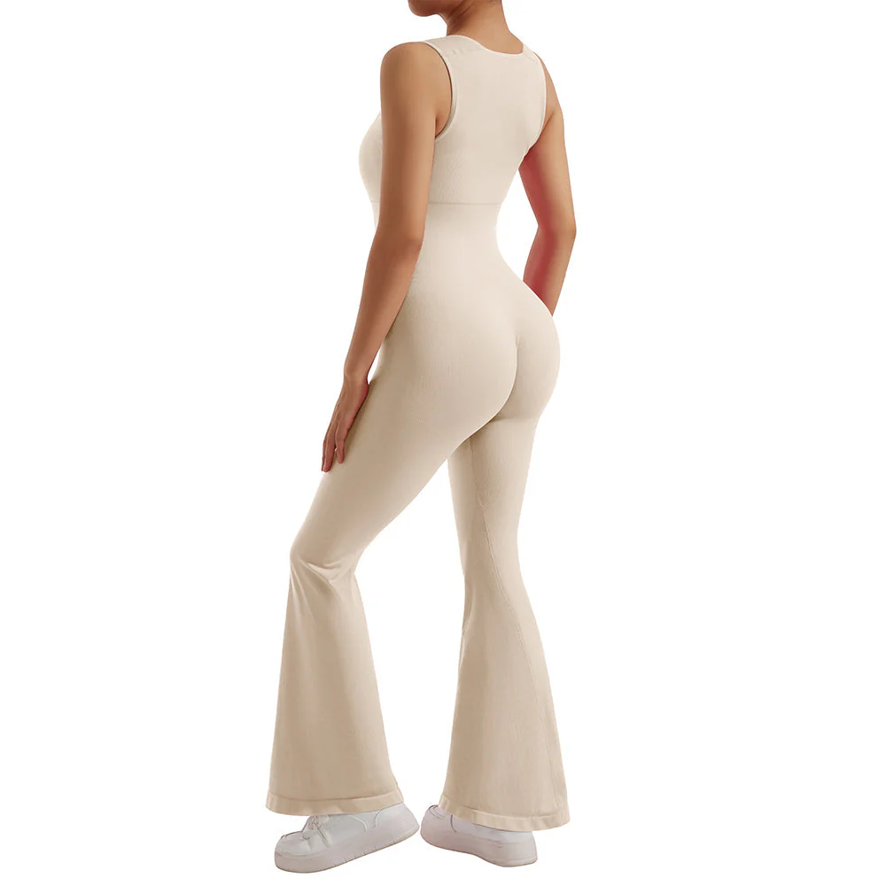 Combinaison moulante sans manches pour femme
