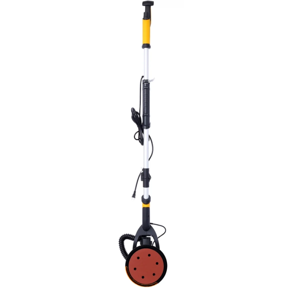 Drywall Sander, 780W Electric Drywall Sander with Vacuum Dust Collection 6.5A Motor Dustless Floor Sander with Variable Speed 900-1800RPM, LED Light, Extendable Foldable Handle,(Yellow+Black + ABS) - Image 4