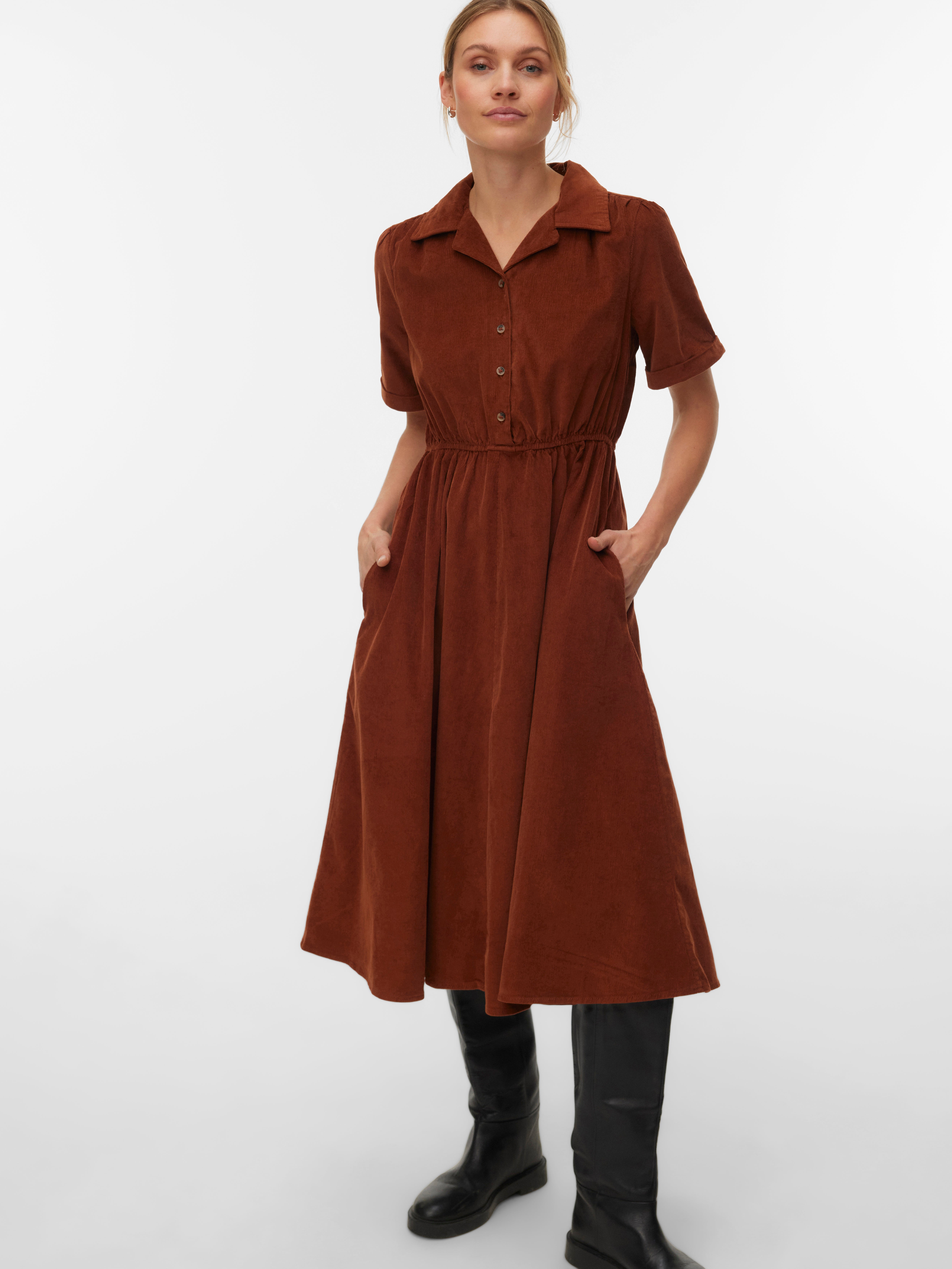 VERO MODA® VMRAY Corduroy Midi dress