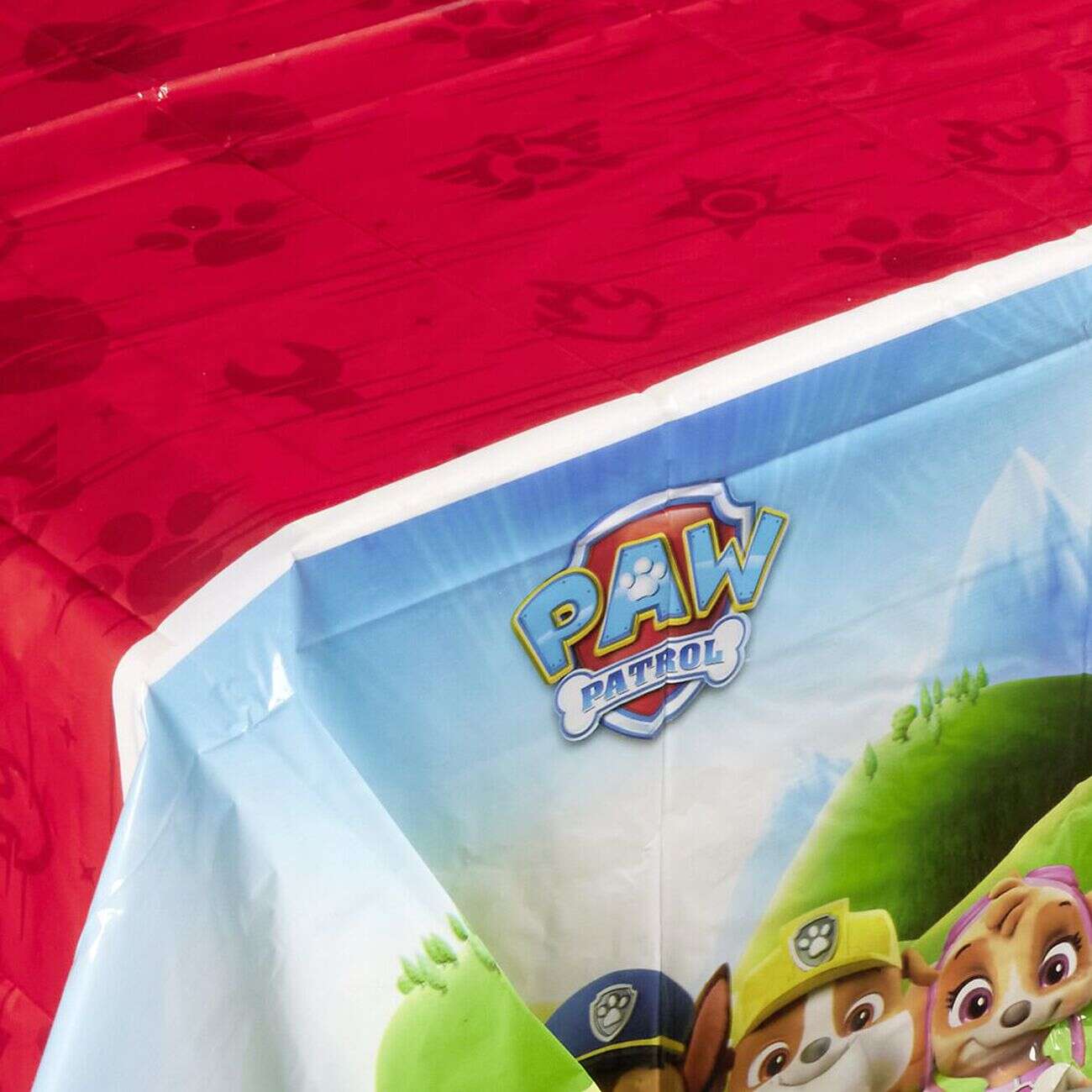 Nappe rectangulaire Pat Patrouille plastique 120x180cm