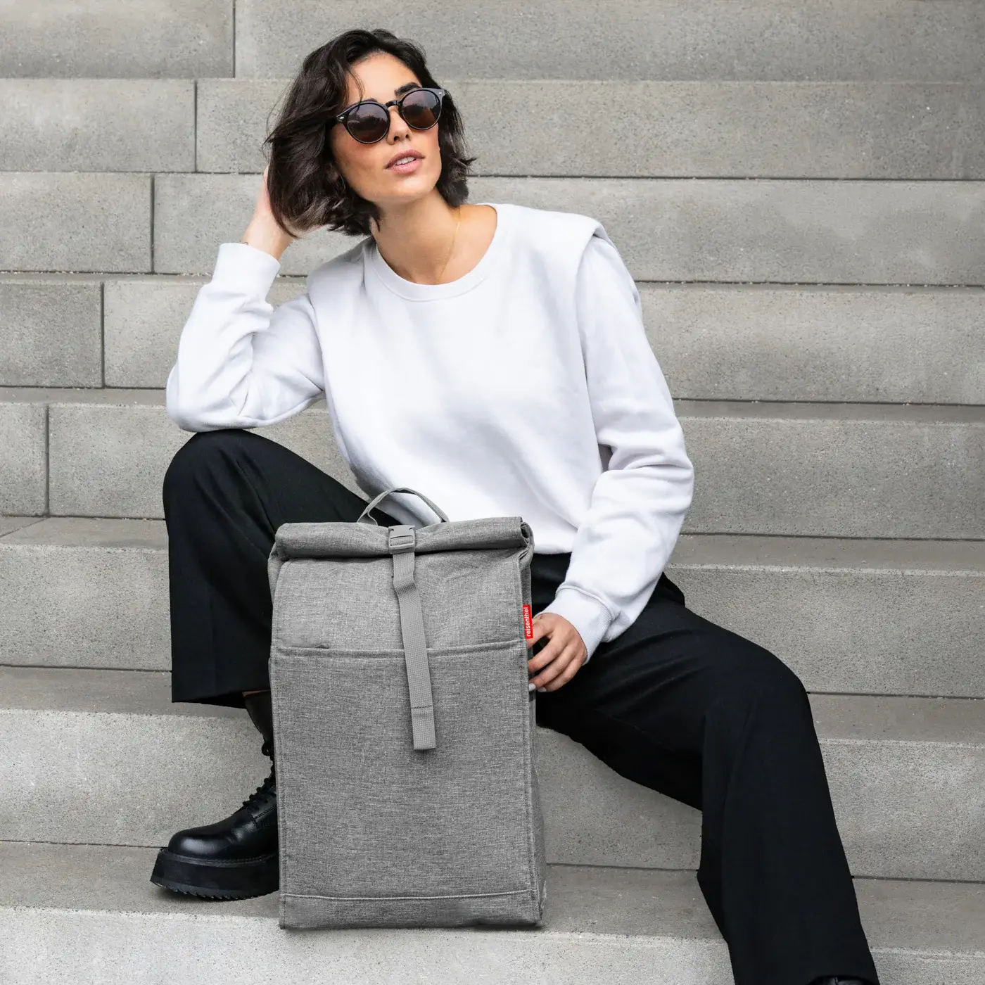 urban rolltop twist silver