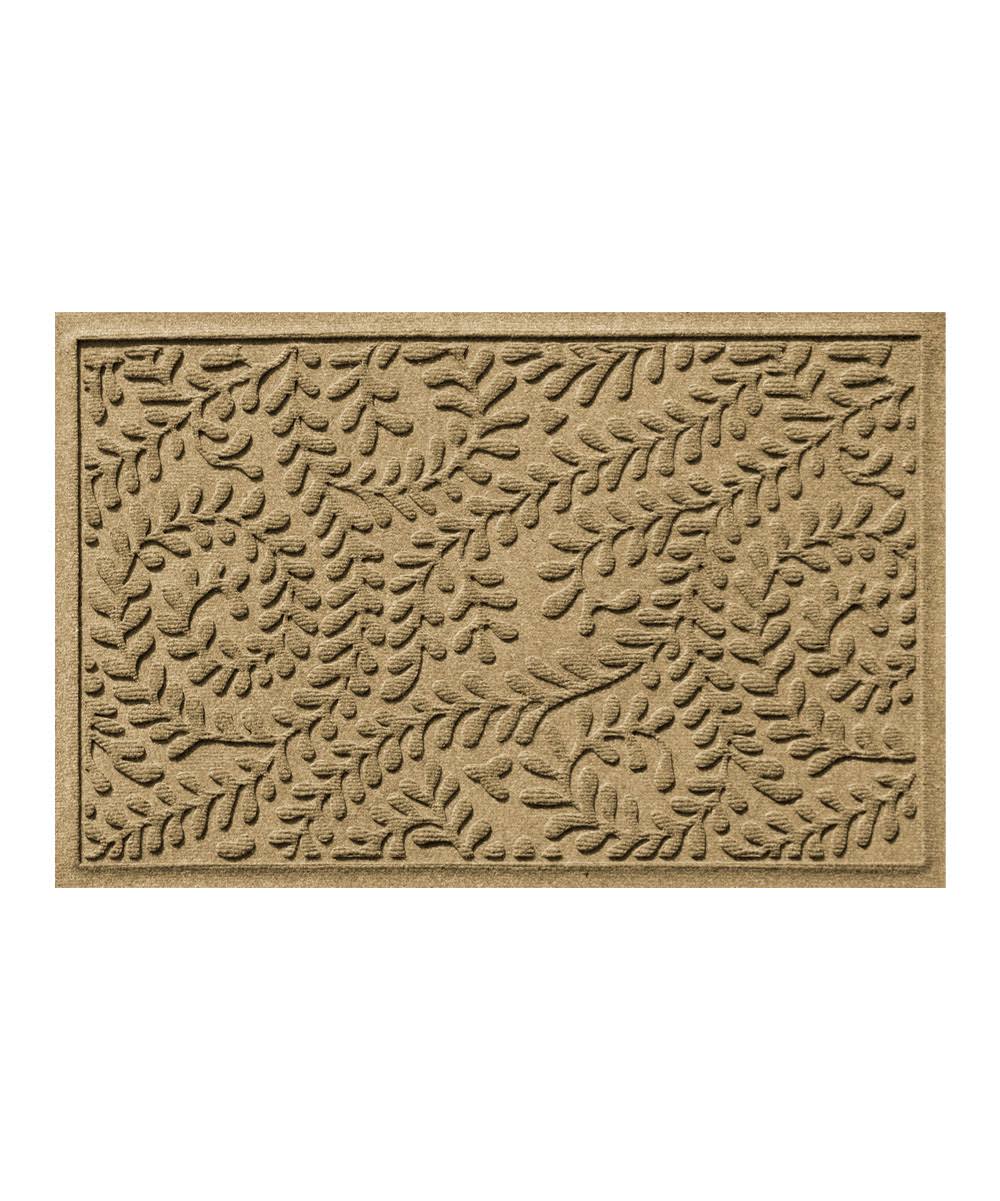 Waterhog Boxwood Camel 22 in. x 60 in. Pet Polyester Indoor Outdoor Runner Doormat