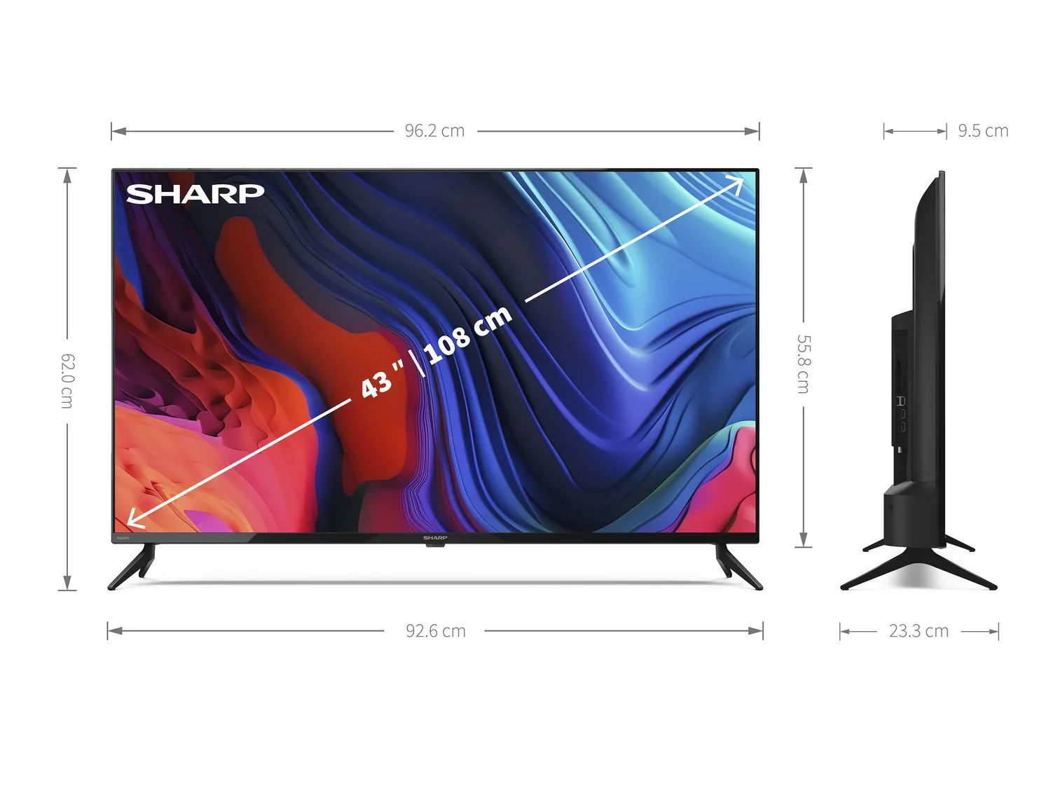 Sharp 4K UHD Android TV 43FL1EA, 43 pouces