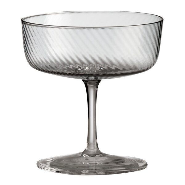 RAW Unique swirl champagneglass 25 cl smoke