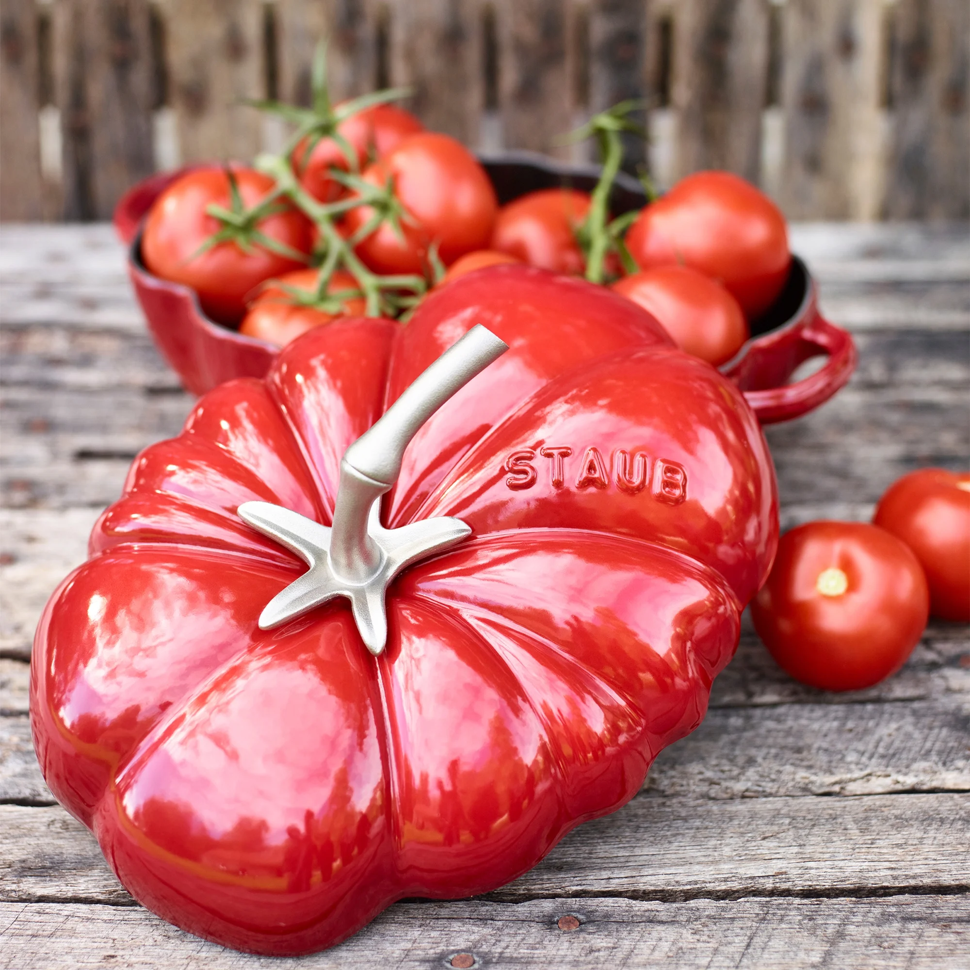 Cast Iron 3-qt Tomato Cocotte Cherry(Cherry) - Image 2