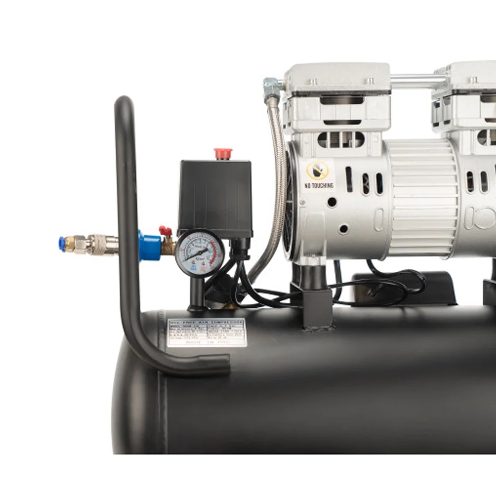 6.3 Gallon Oil Free Air Compressor, 1.2HP, Max.116 PSI Pressure, 65dB Ultra Quiet Compressor for Auto Repair, Tire Inflation, Spray Painting, Woodwork Nailing - Image 3