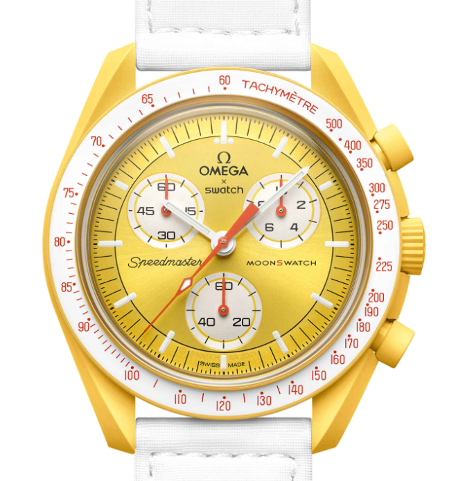 [Super Clone]Swatch x Omega SO33J100 Bioceramic Moonswatch Mission to the Sun