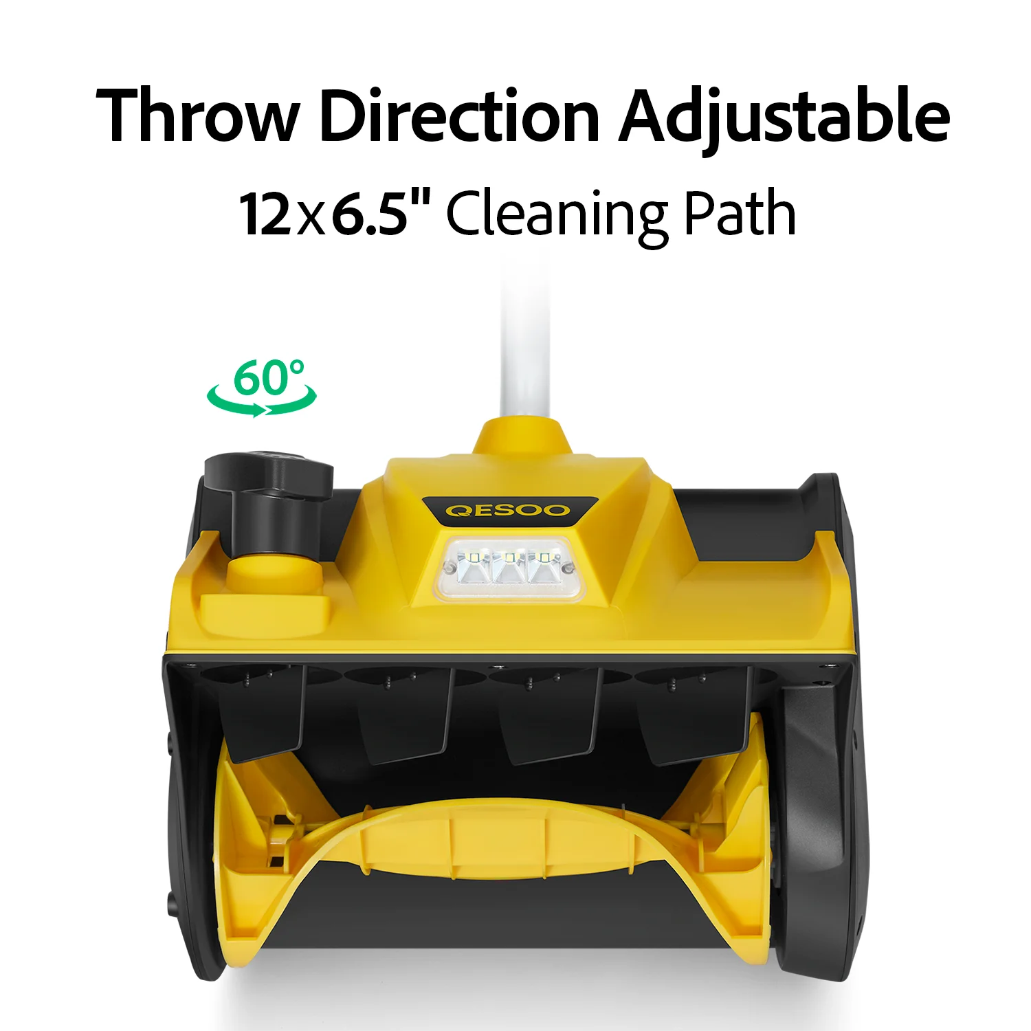 12" Cordless Snow Shovel Compatible with Dewalt 20V MAX Battery(Tool Only) Image 6