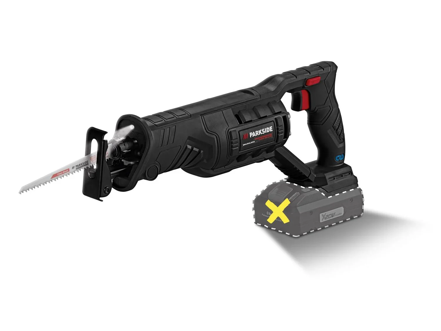 PARKSIDE PERFORMANCE Scie sabre sans fil 20 V PSSAP 20 Li D5
