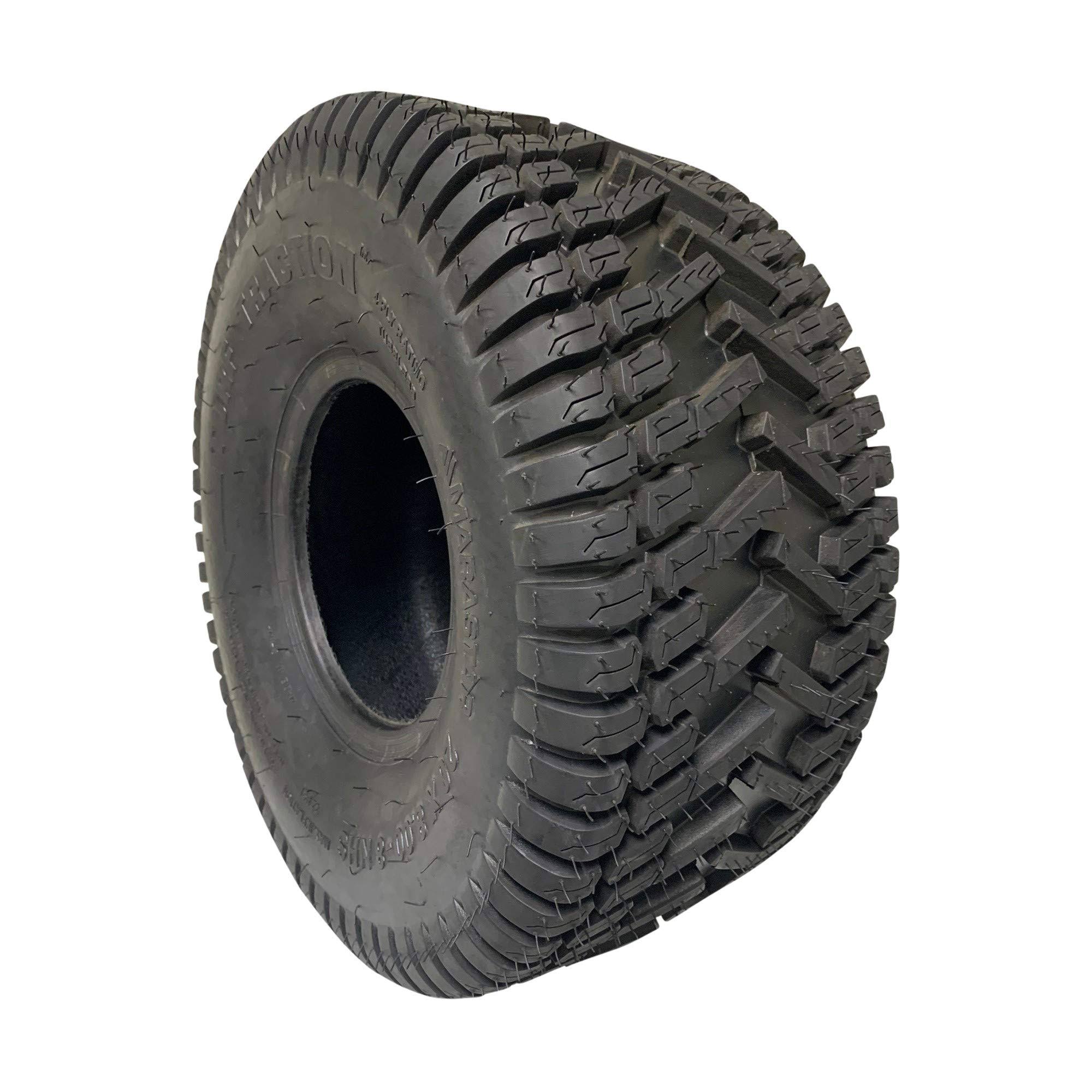 Marastar 20808-TO Turf Traction 20x8.00-8 4PR Rear Tire Only for Riding Mowers, Black