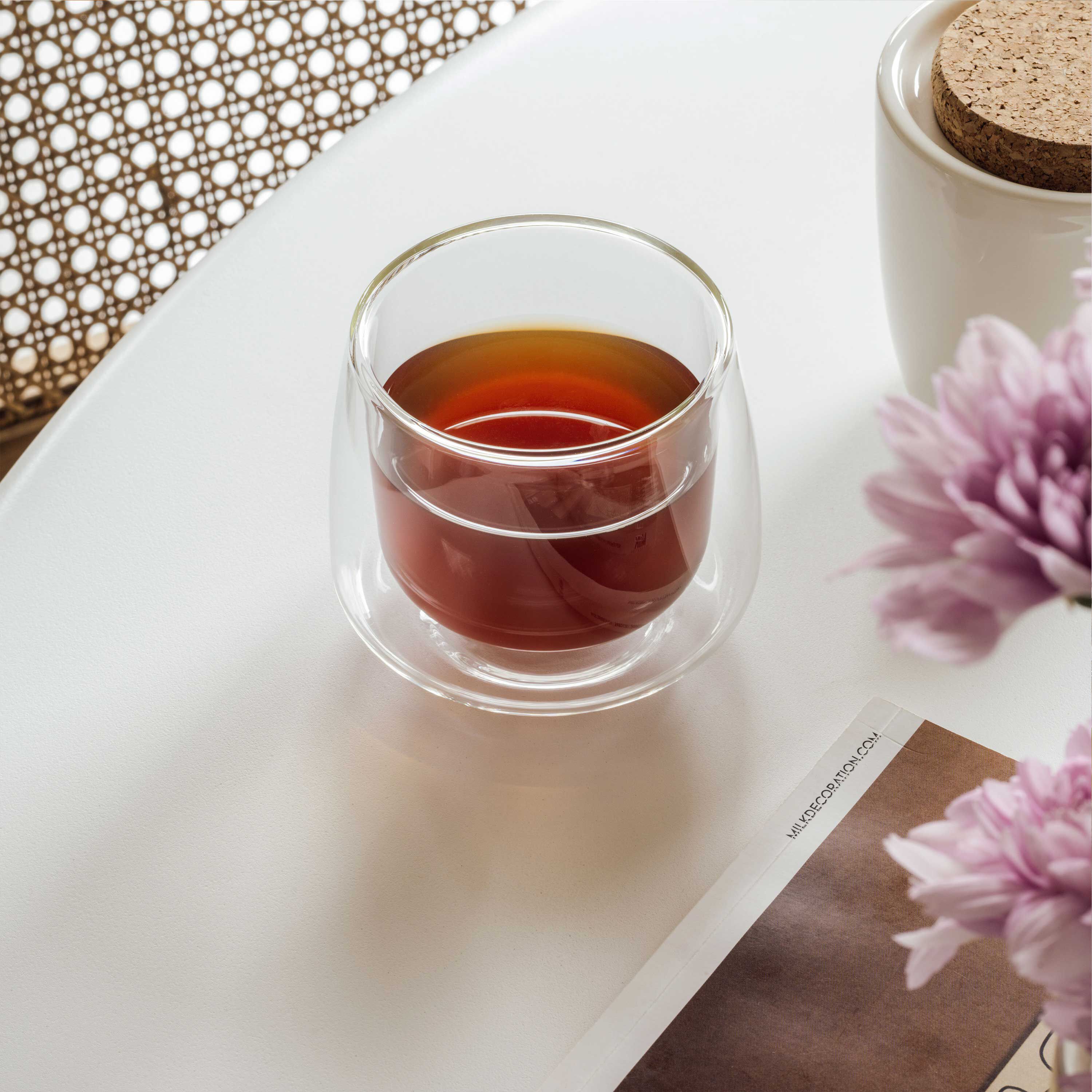 Artesano Glass coffee mug - Clear, 6.1 oz, borosilicate glass