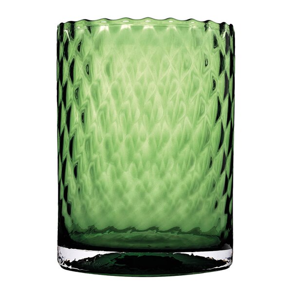 Harlekin lykt/vase 24 cm grønn