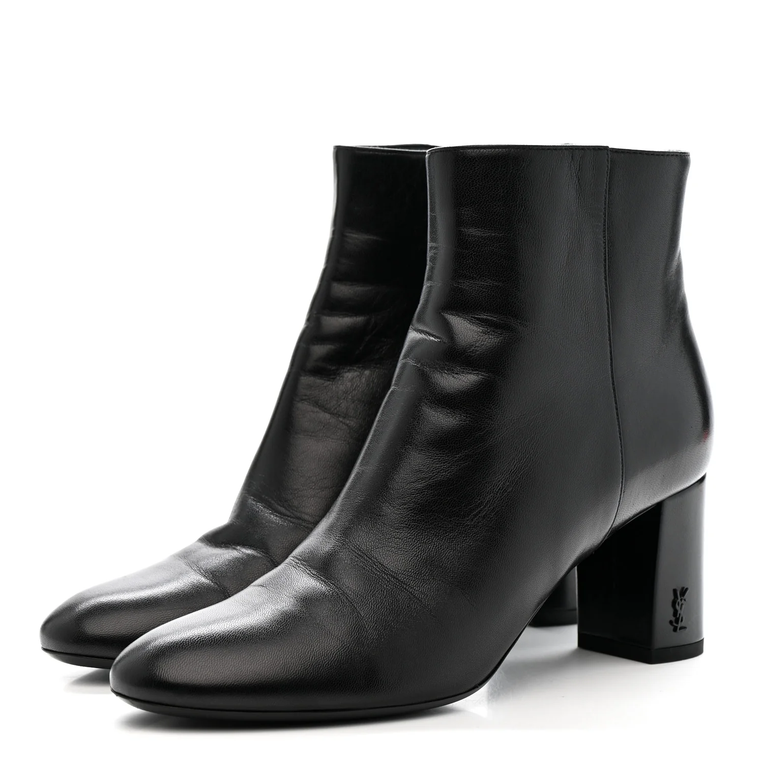 Nappa Vendome Loulou Ankle Zip Boot 36.5 Black