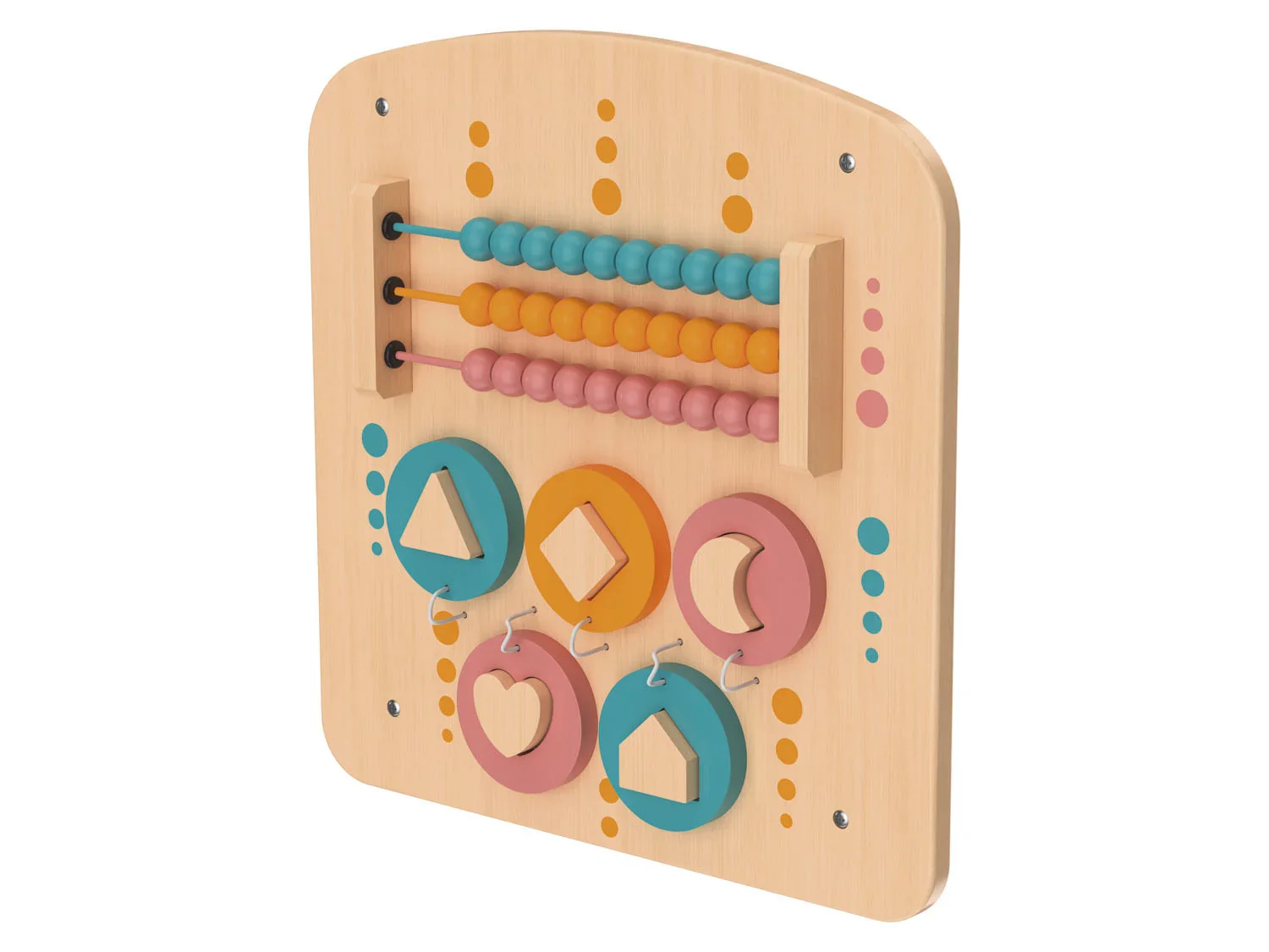 Playtive Jeu mural en bois vritable, 2 pices