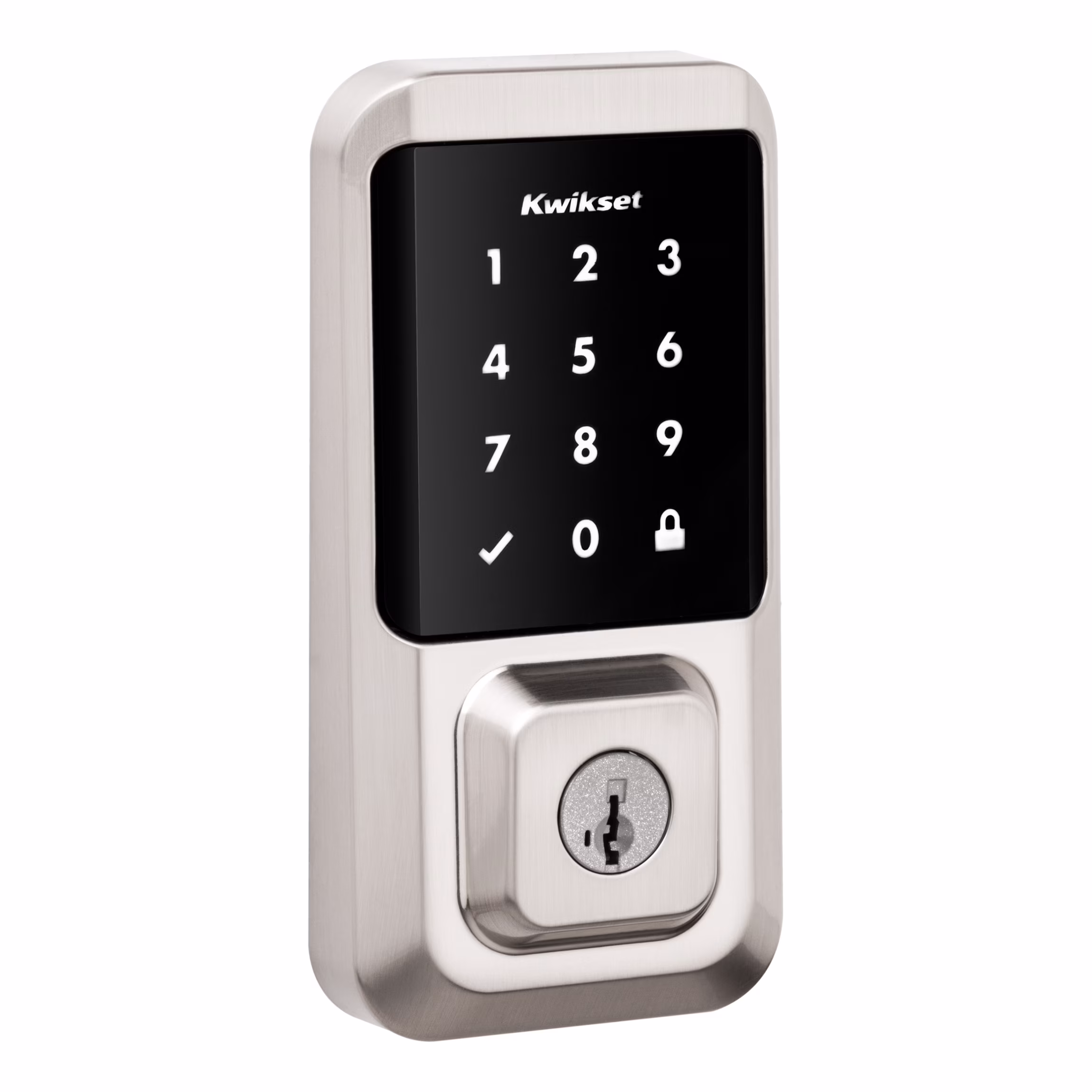 Halo Touchscreen Wi-Fi Smart Deadbolt Hardware Lock with Smartkey Satin Nickel(Satin Nickel)