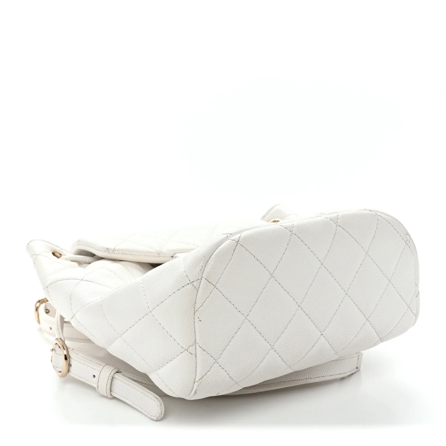 Caviar Quilted Mini Urban Spirit Backpack White