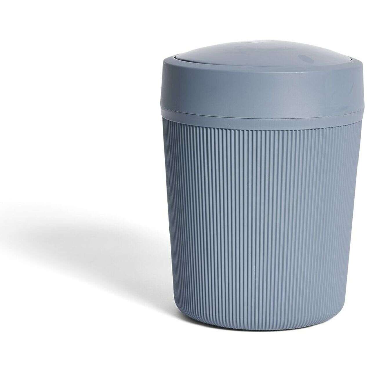 Poubelle de salle de bain grise ou beige Ø18,5xH25cm