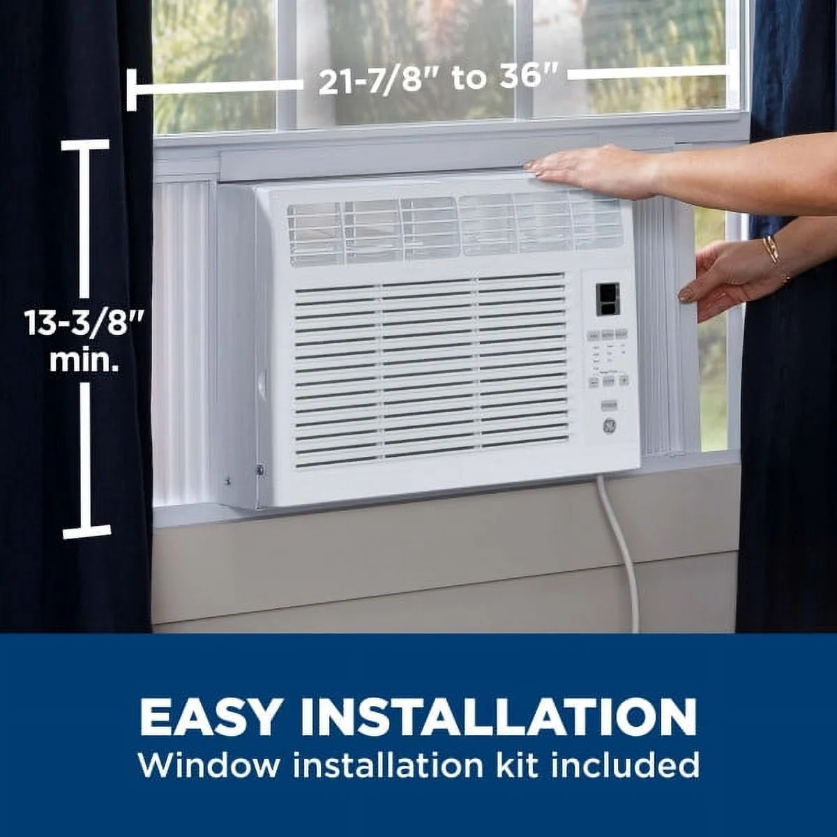 Ge? 6, 000 BTU Electronic Window Air Conditioner for Small Rooms up to 250 Sq Ft
