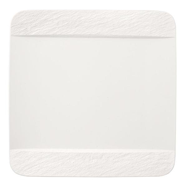 Manufacture Rock Blanc tallerken kvadratisk 28 cm