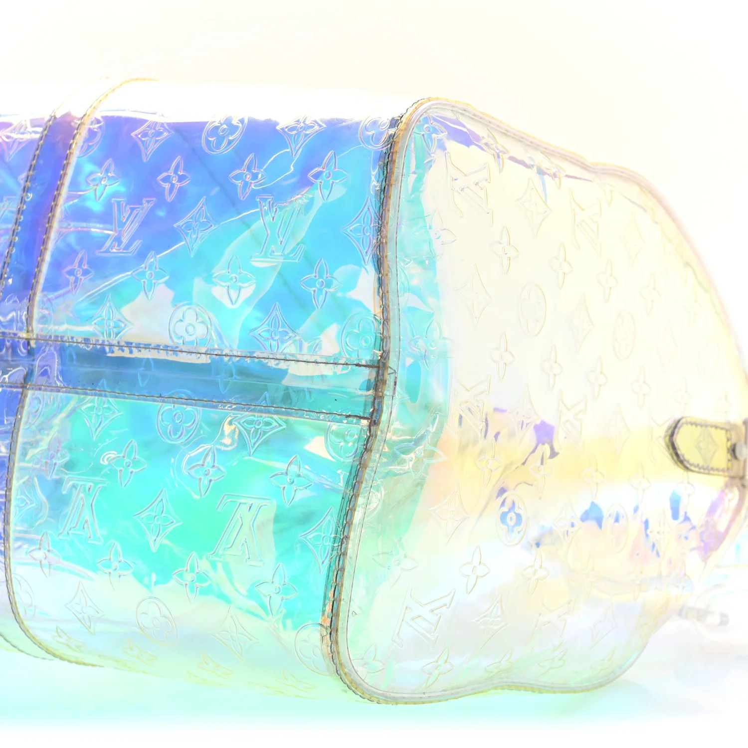 PVC Monogram Keepall Bandouliere 50 Iridescent Prism