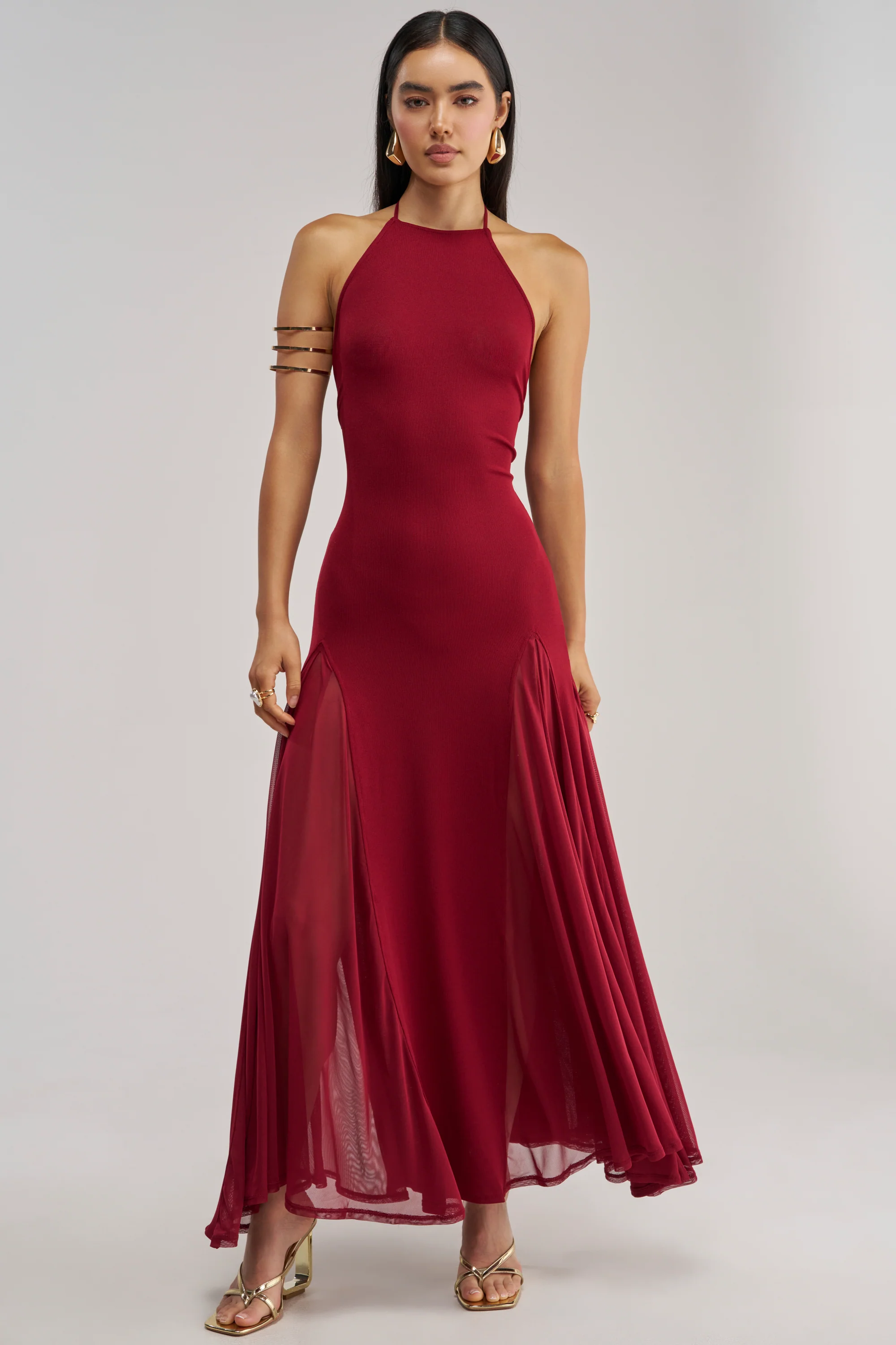 CATCH ME DANCING HIGH NECK MAXI DRESS - Akira Store