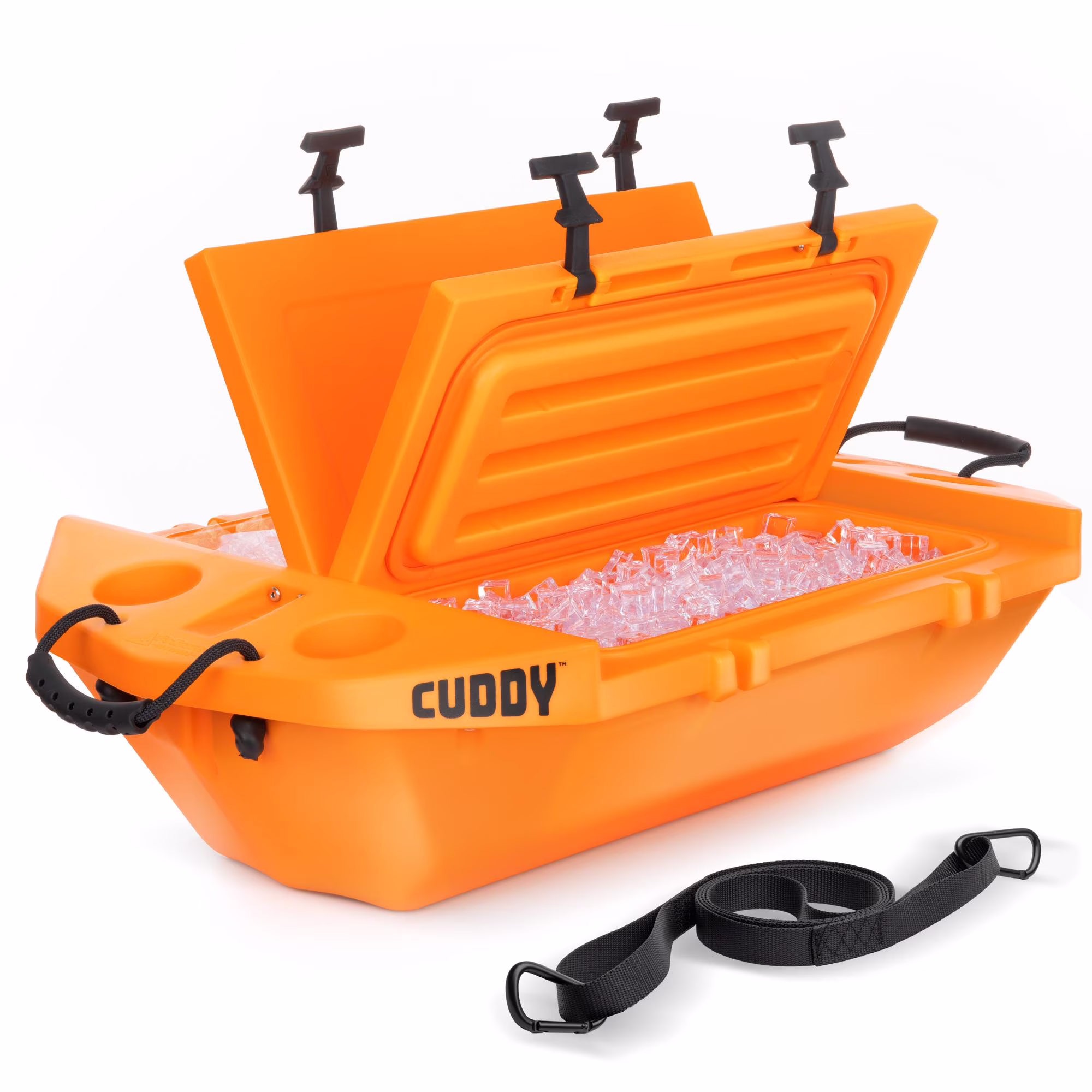Floating Cooler and Dry Storage Vessel 40QT Amphibious Hard Shell Design, Navy(Navy) - Image 3