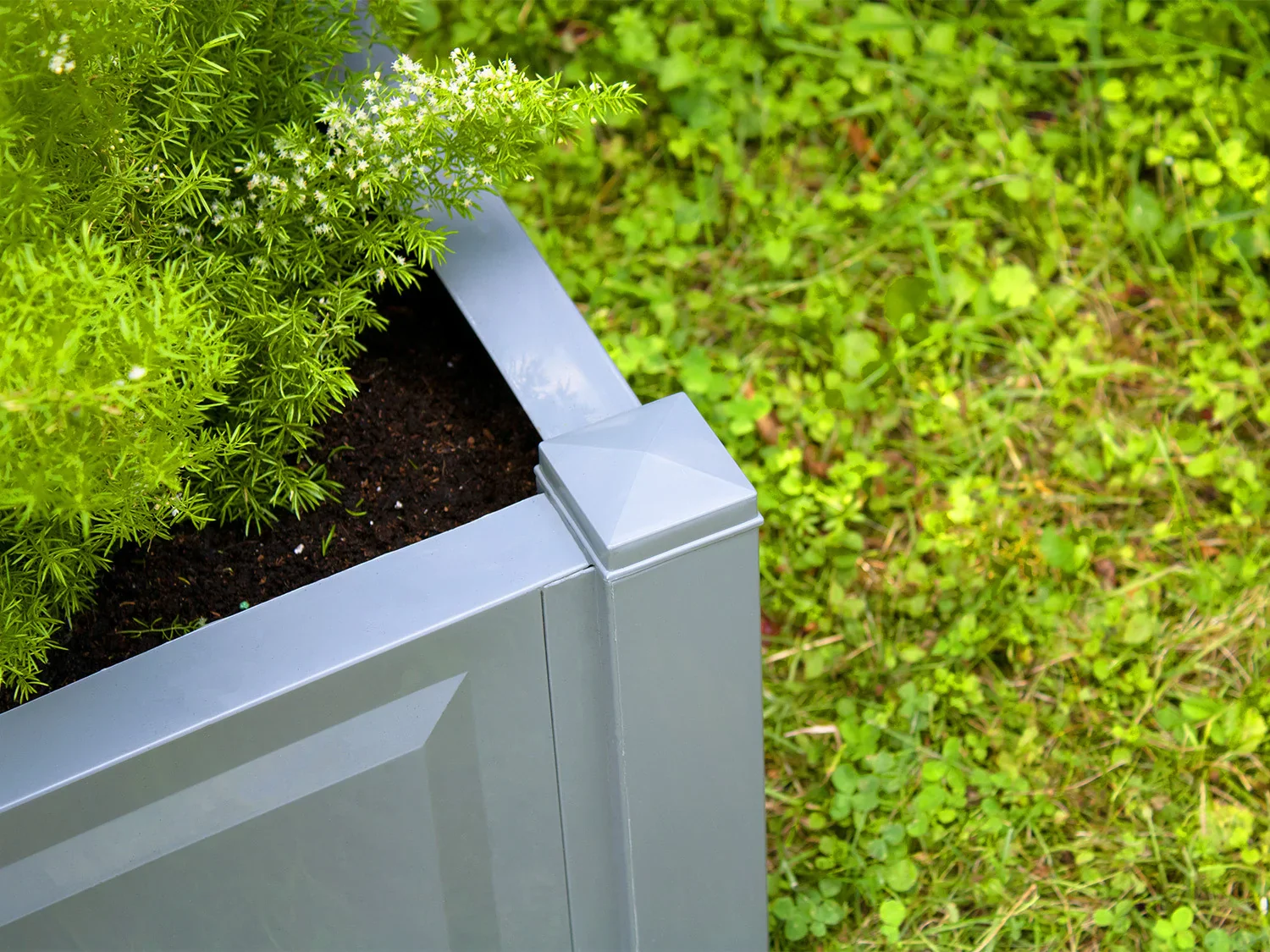 KHW Bac  plantes avec treillis central, l 100 x H 140 x P 43 cm, 110 L