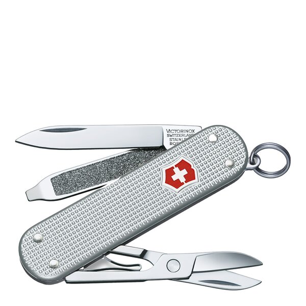 Classic SD lommekniv 5 funksjoner silver barleycorn